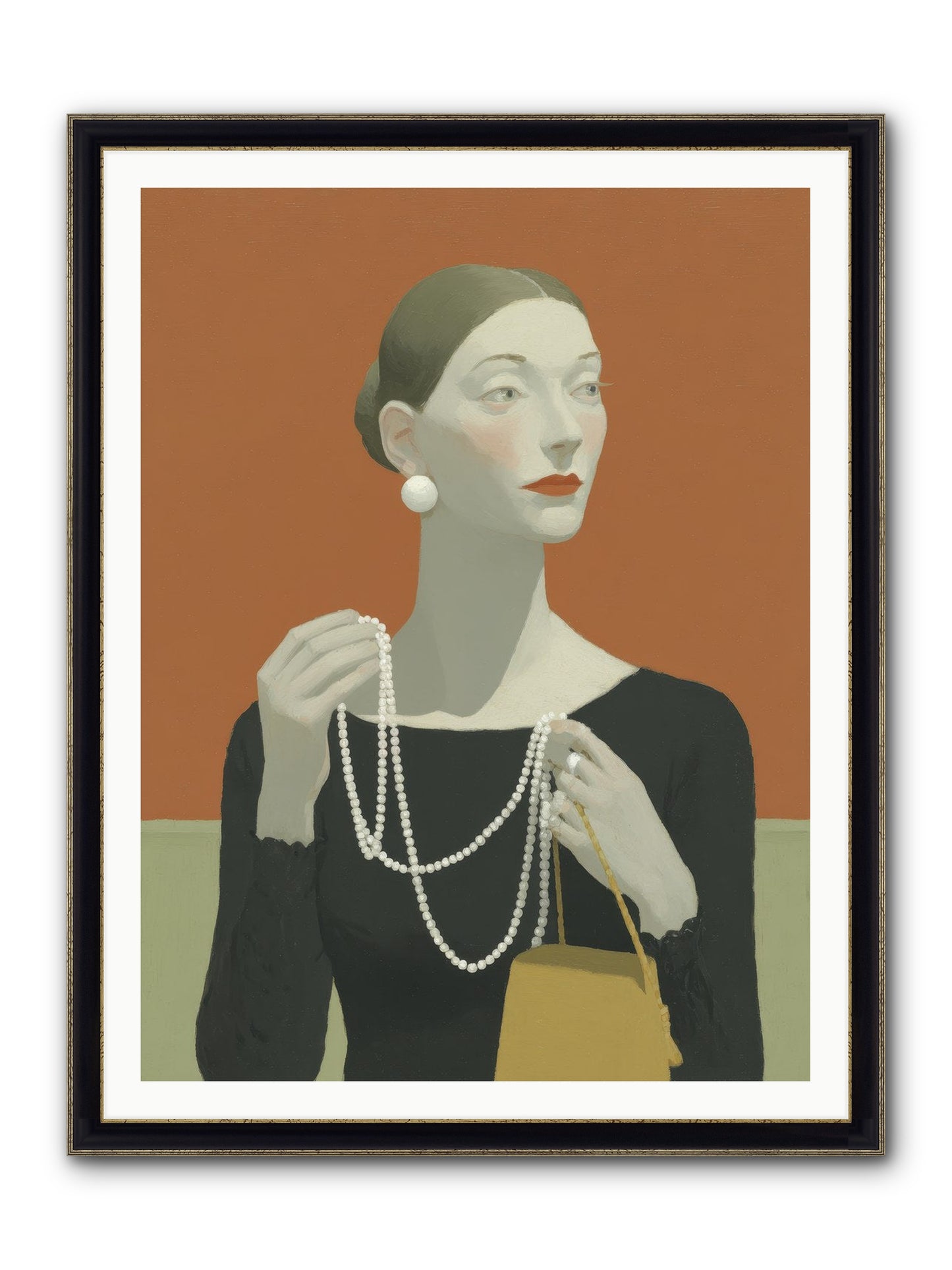 A Quiet Rebellion Framed Print - Black & Gold 36x48