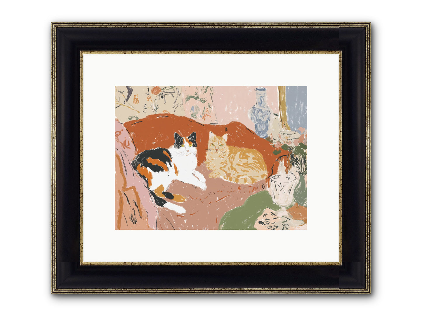 A Quorum Met Framed Print - Black & Gold 12x9