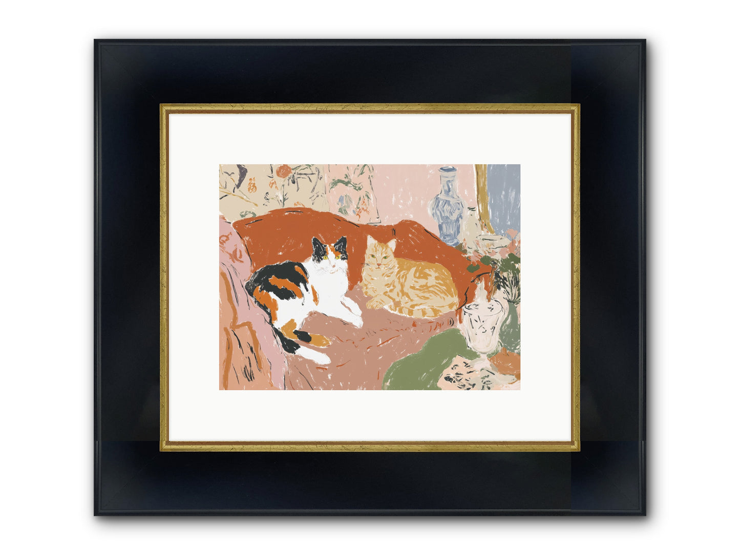 A Quorum Met Framed Print - Wide Black w/Gold 12x9
