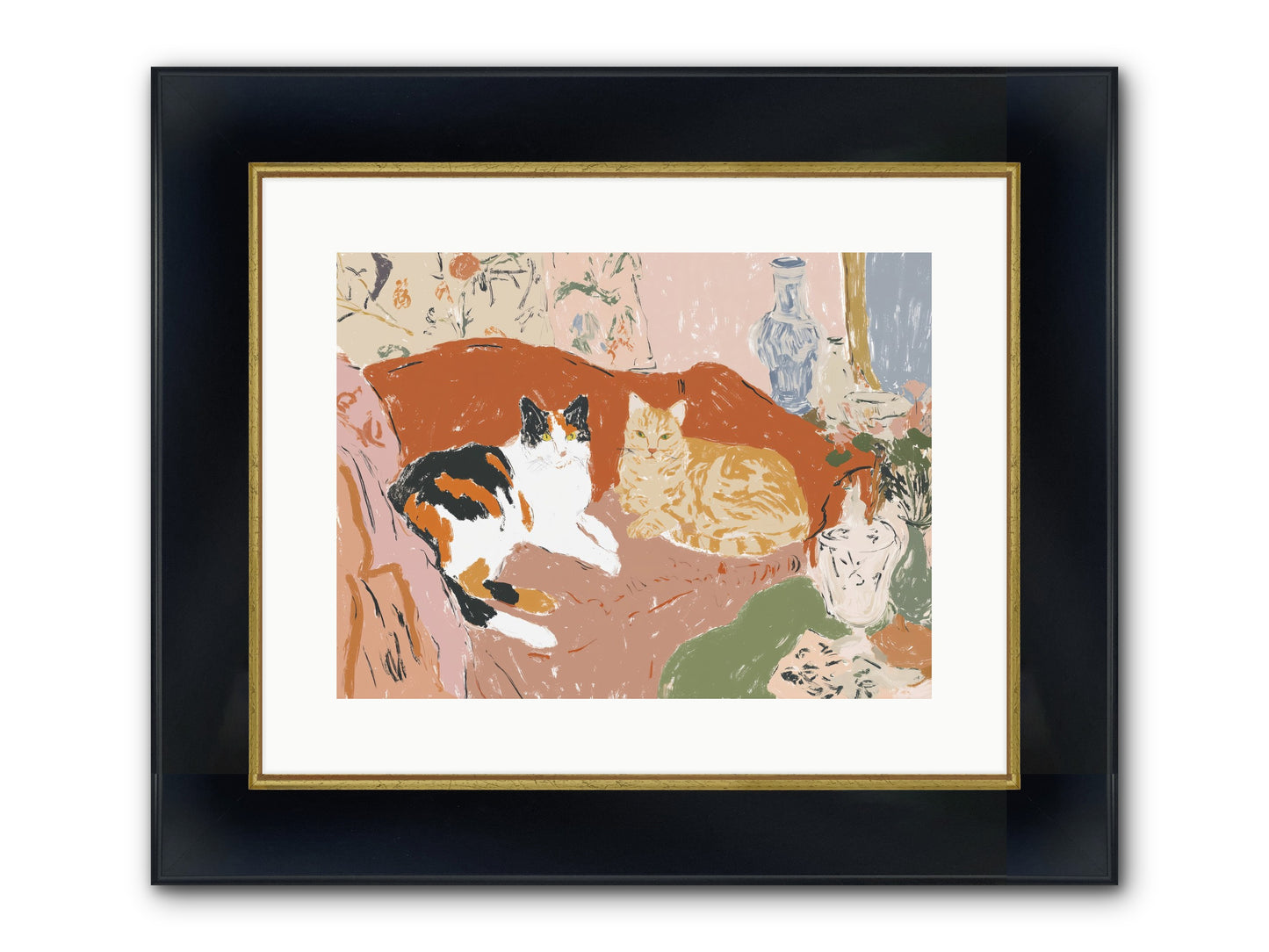 A Quorum Met Framed Print - Wide Black w/Gold 16x12