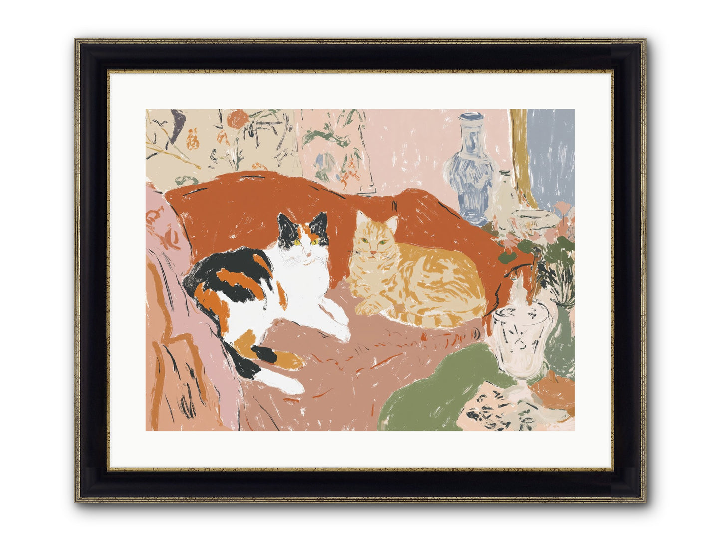 A Quorum Met Framed Print - Black & Gold 24x18