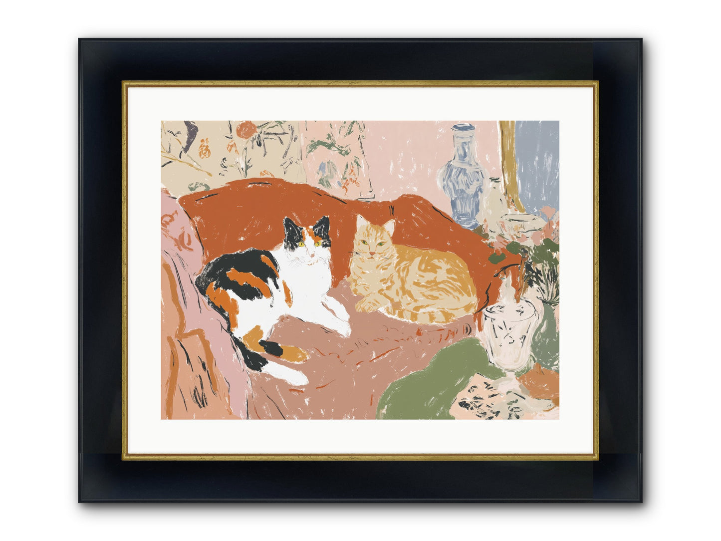 A Quorum Met Framed Print - Wide Black w/Gold 24x18
