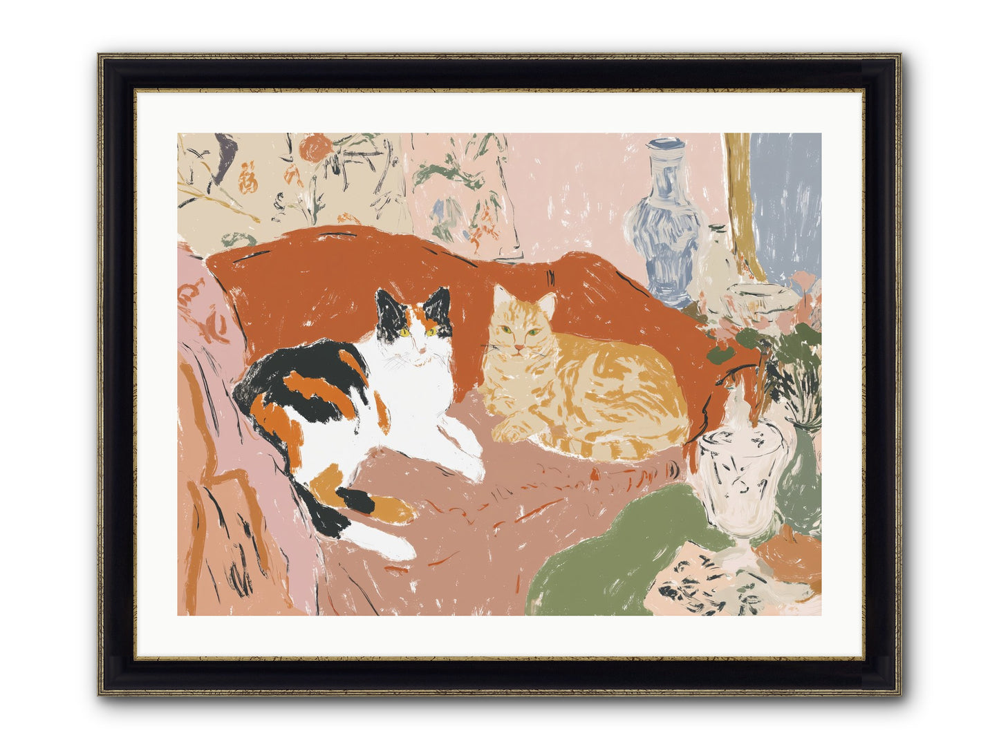 A Quorum Met Framed Print - Black & Gold 32x24