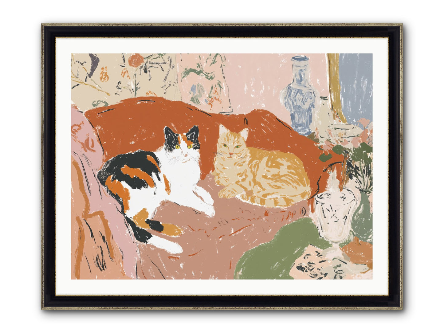 A Quorum Met Framed Print - Black & Gold 40x30