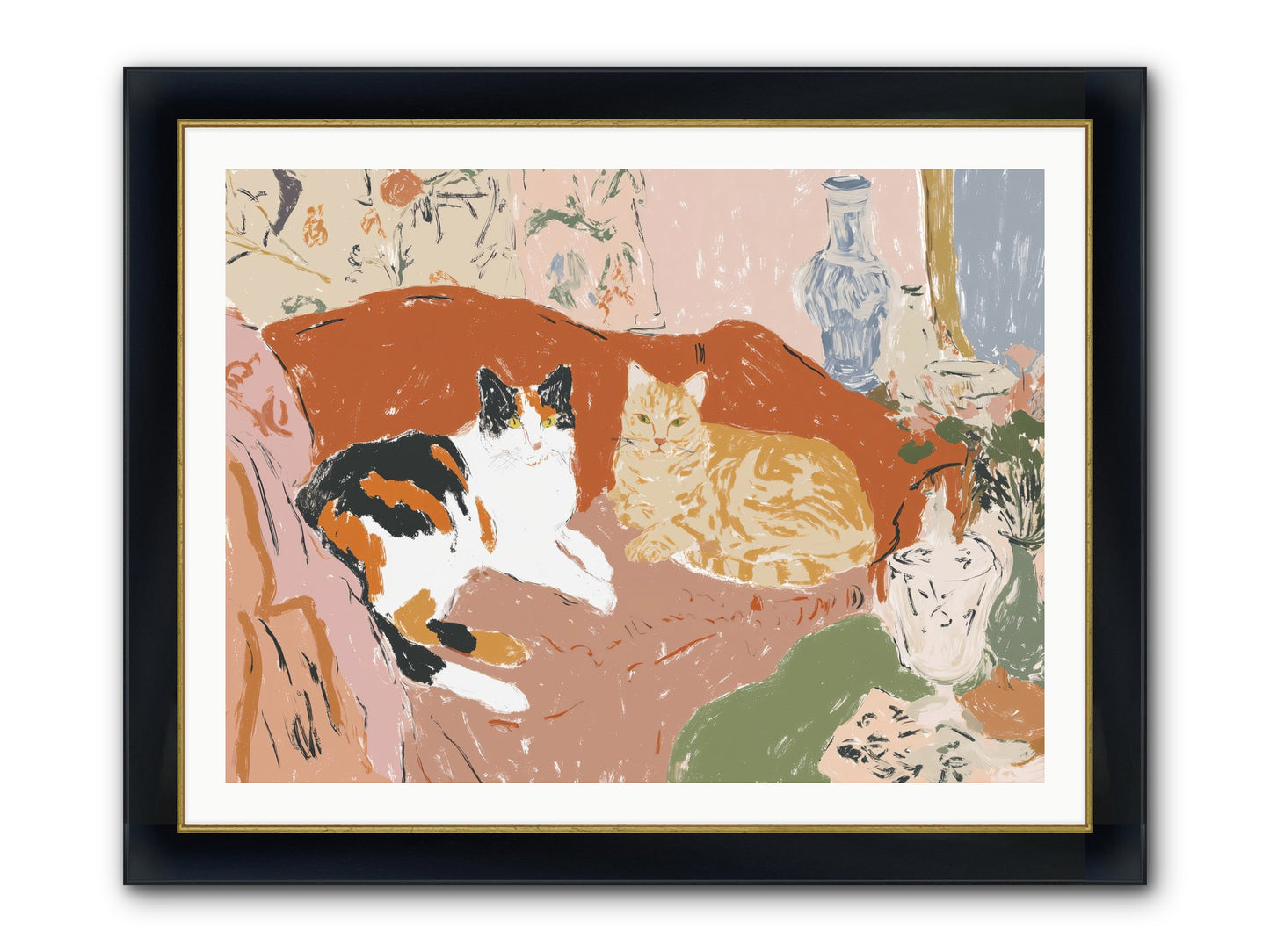 A Quorum Met Framed Print - Wide Black w/Gold 40x30
