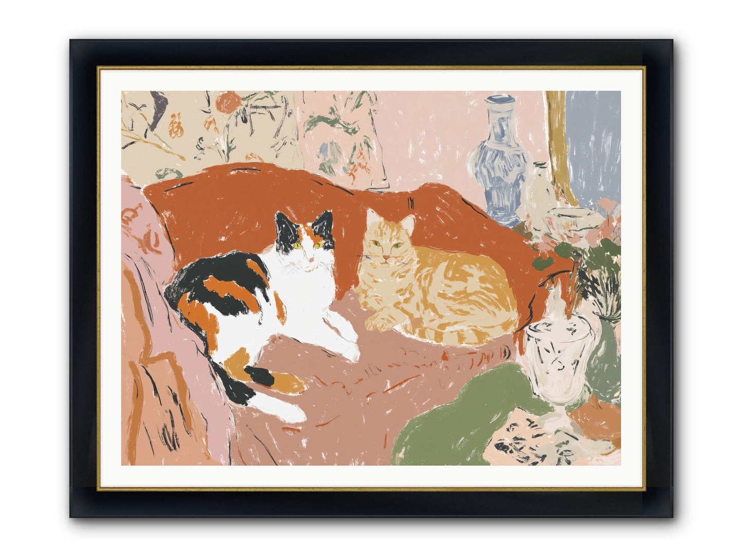 A Quorum Met Framed Print - Wide Black w/Gold 48x36