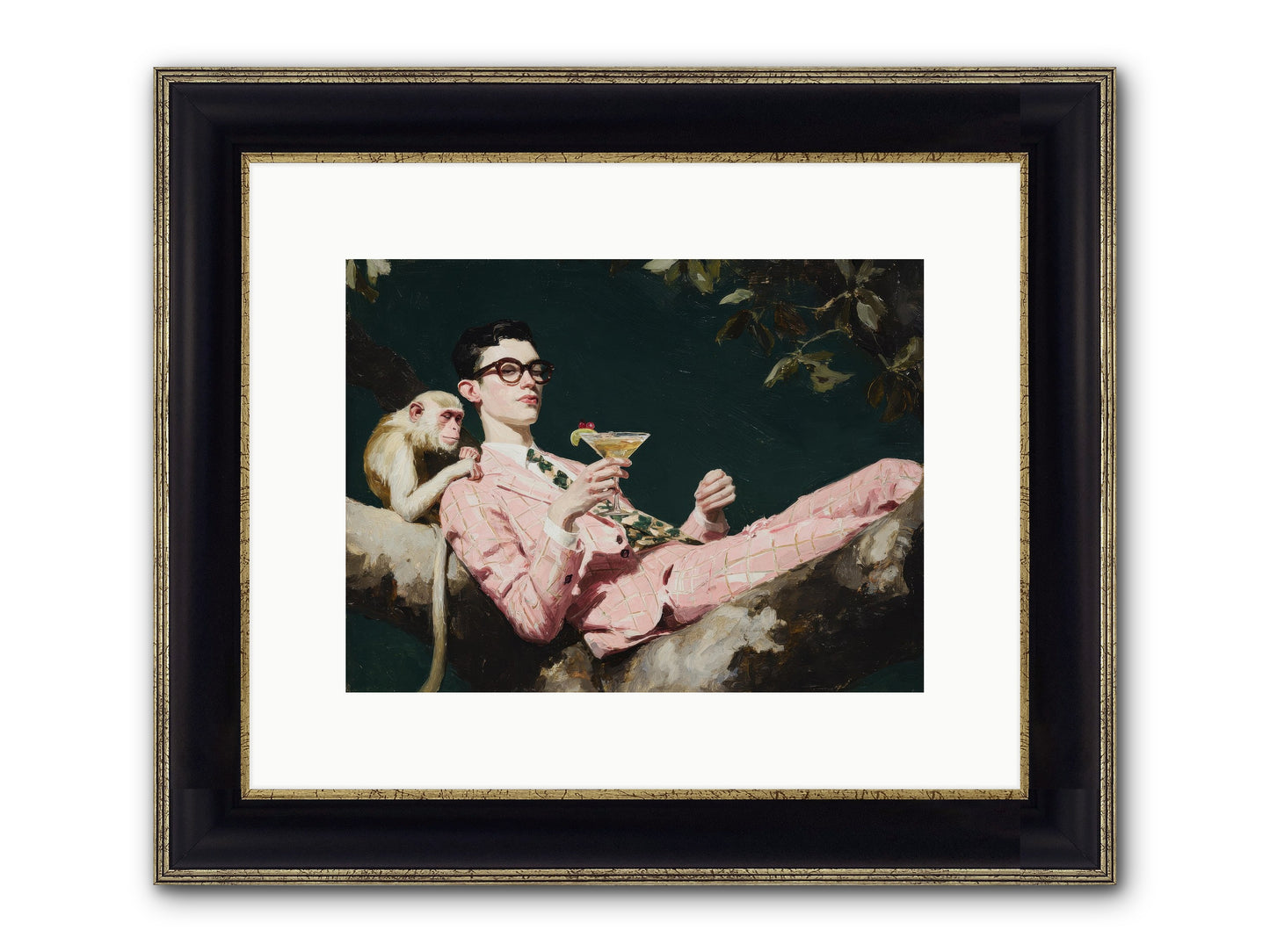 A Season Of Polite Fugitives Framed Print - Black & Gold 12x9