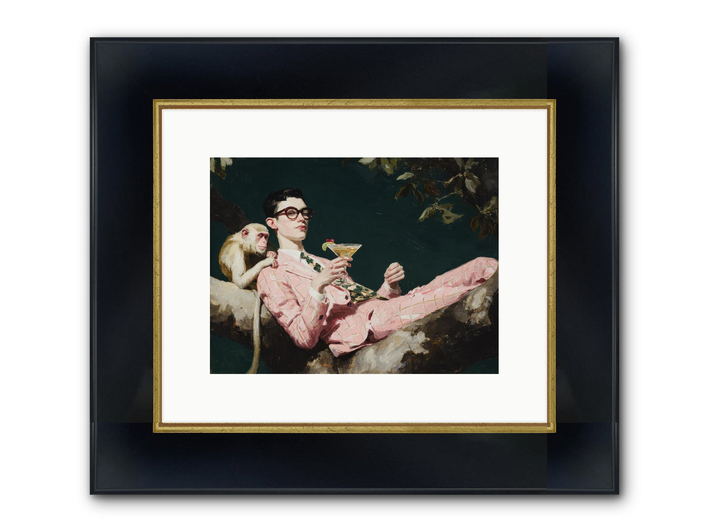 A Season Of Polite Fugitives Framed Print - Wide Black w/Gold 12x9