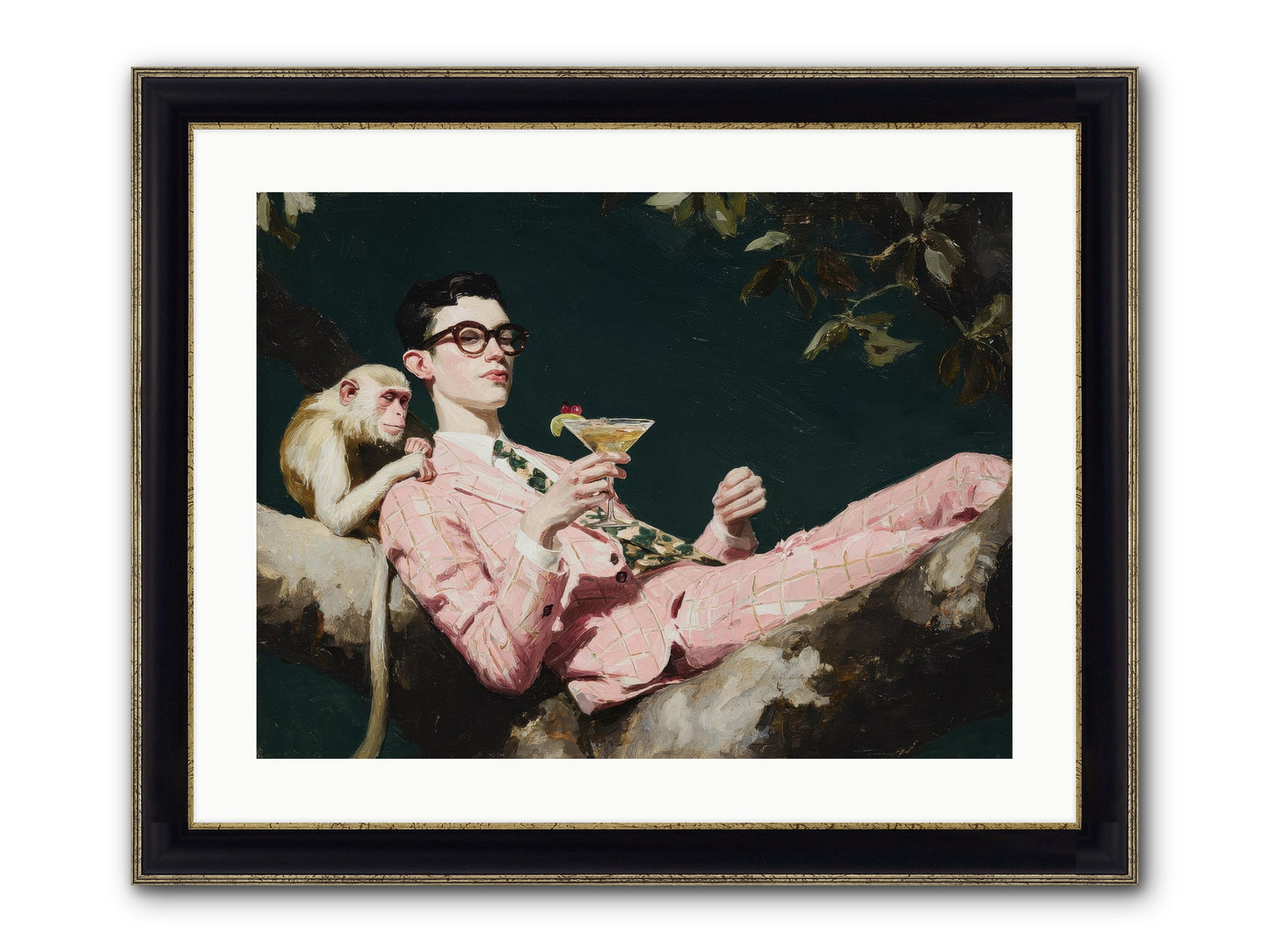 A Season Of Polite Fugitives Framed Print - Black & Gold 24x18
