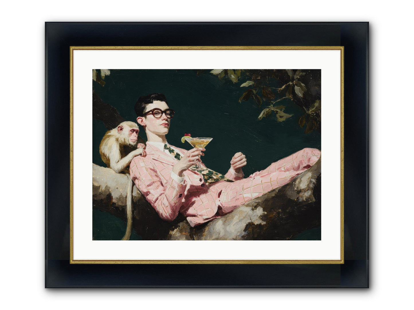 A Season Of Polite Fugitives Framed Print - Wide Black w/Gold 24x18