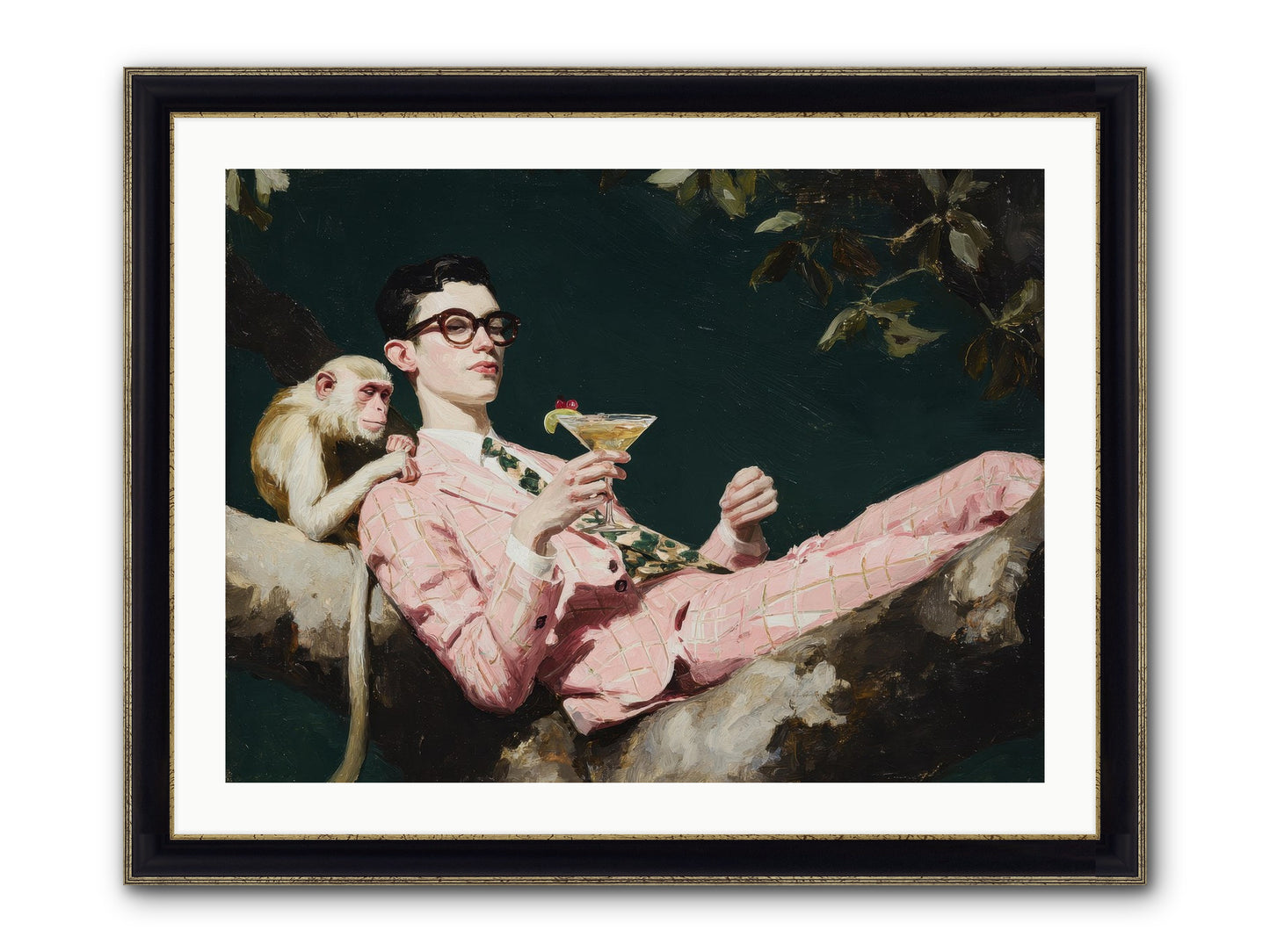 A Season Of Polite Fugitives Framed Print - Black & Gold 32x24