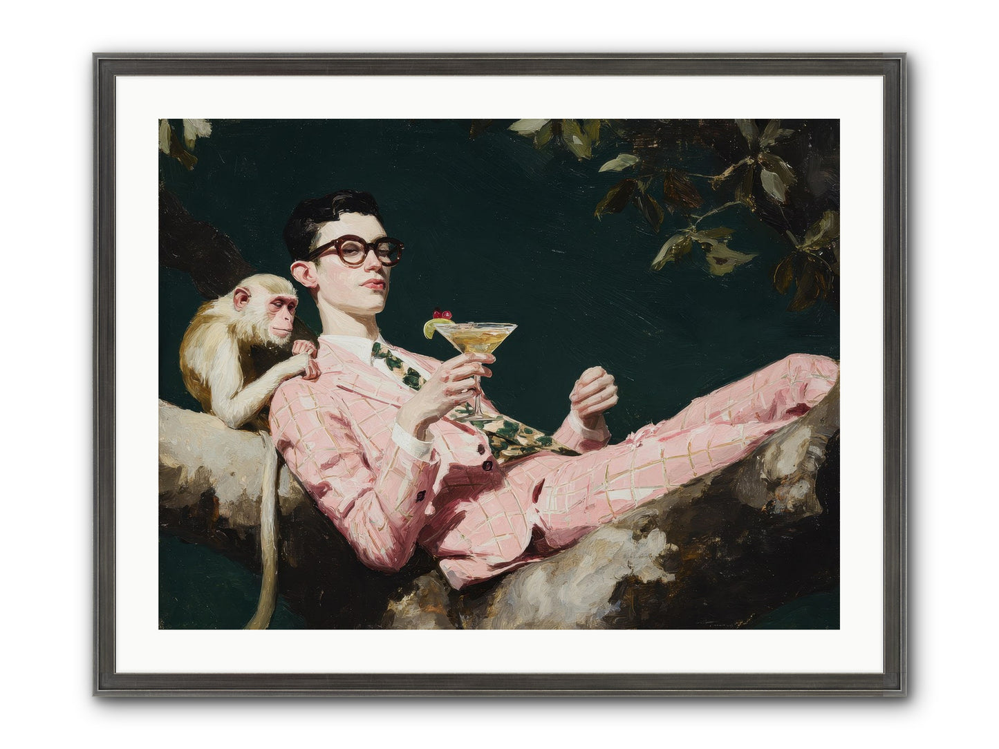 A Season Of Polite Fugitives Framed Print - Slimwoods Black/Silver 32x24