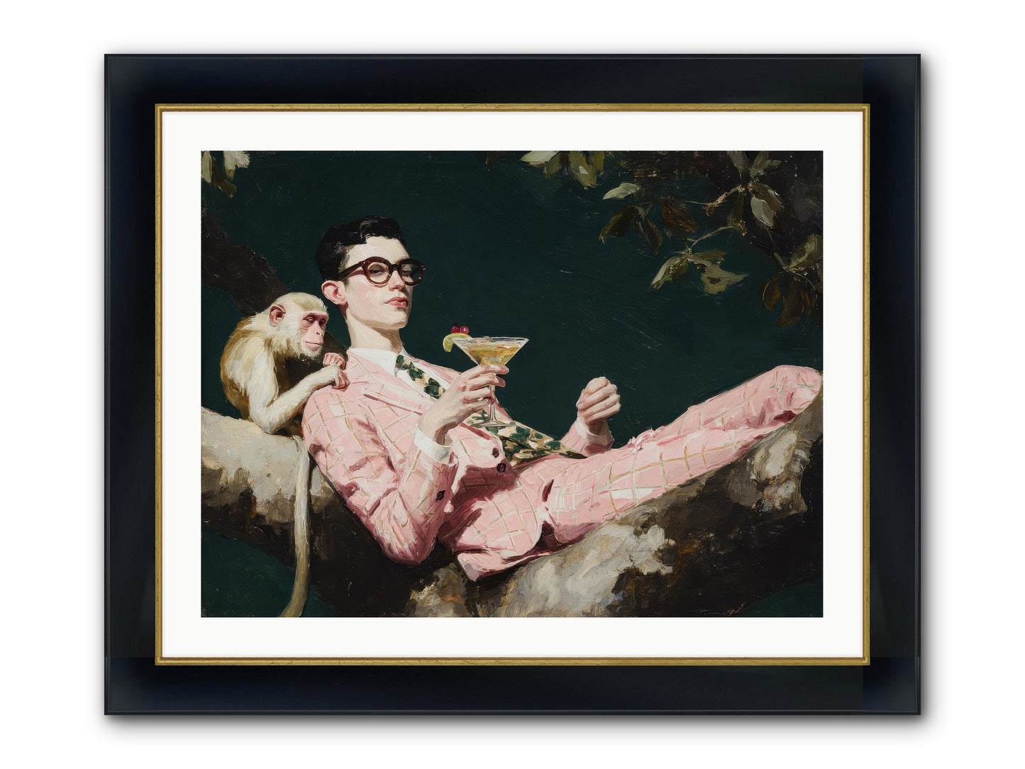 A Season Of Polite Fugitives Framed Print - Wide Black w/Gold 32x24