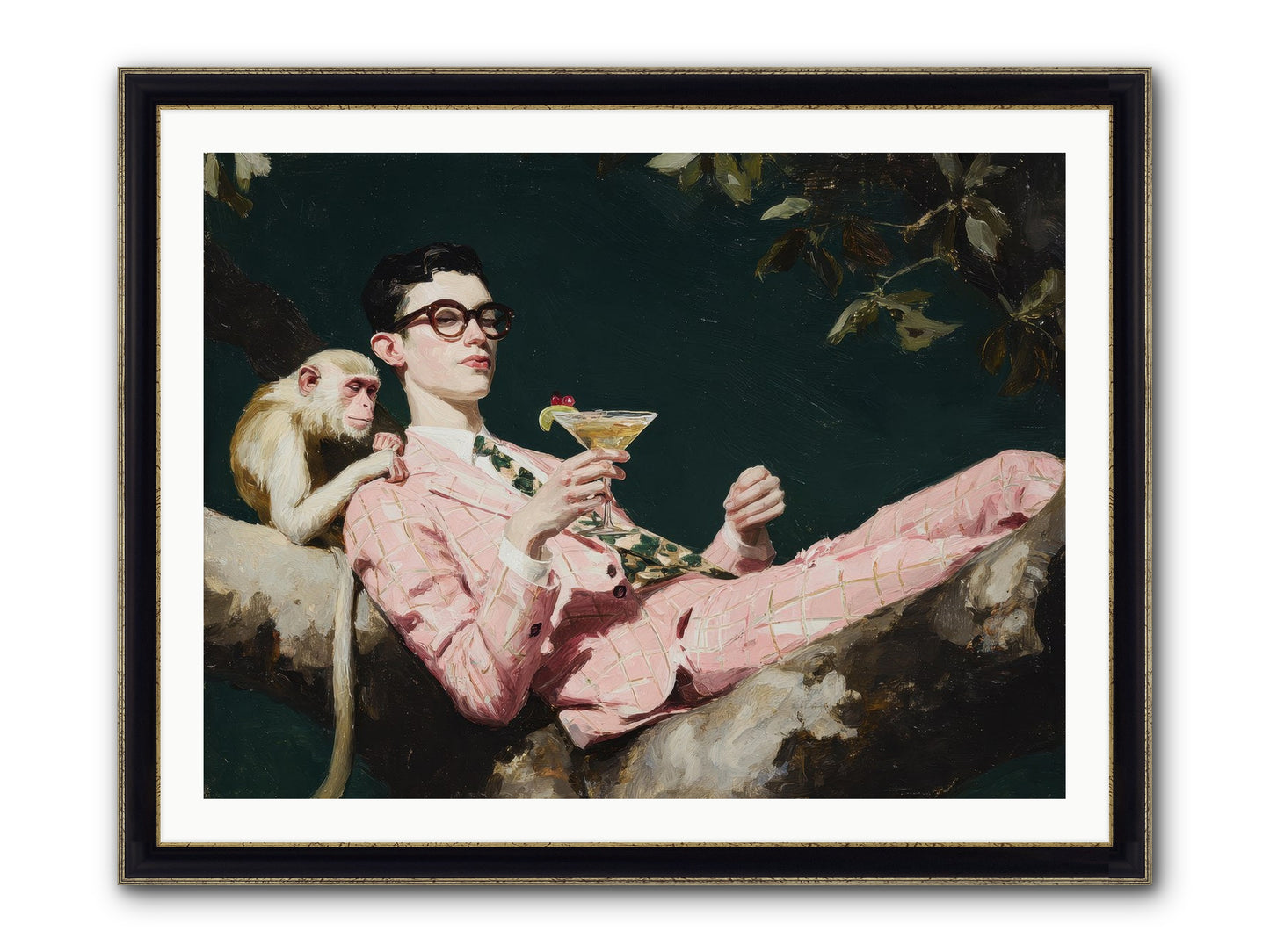 A Season Of Polite Fugitives Framed Print - Black & Gold 40x30