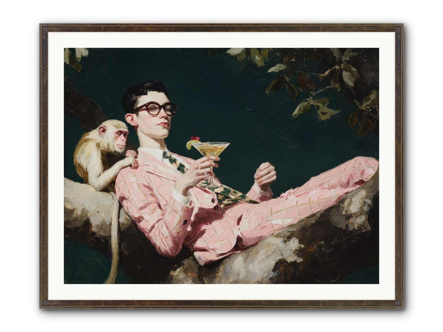 A Season Of Polite Fugitives Framed Print - Slimwoods Black/Gold 40x30
