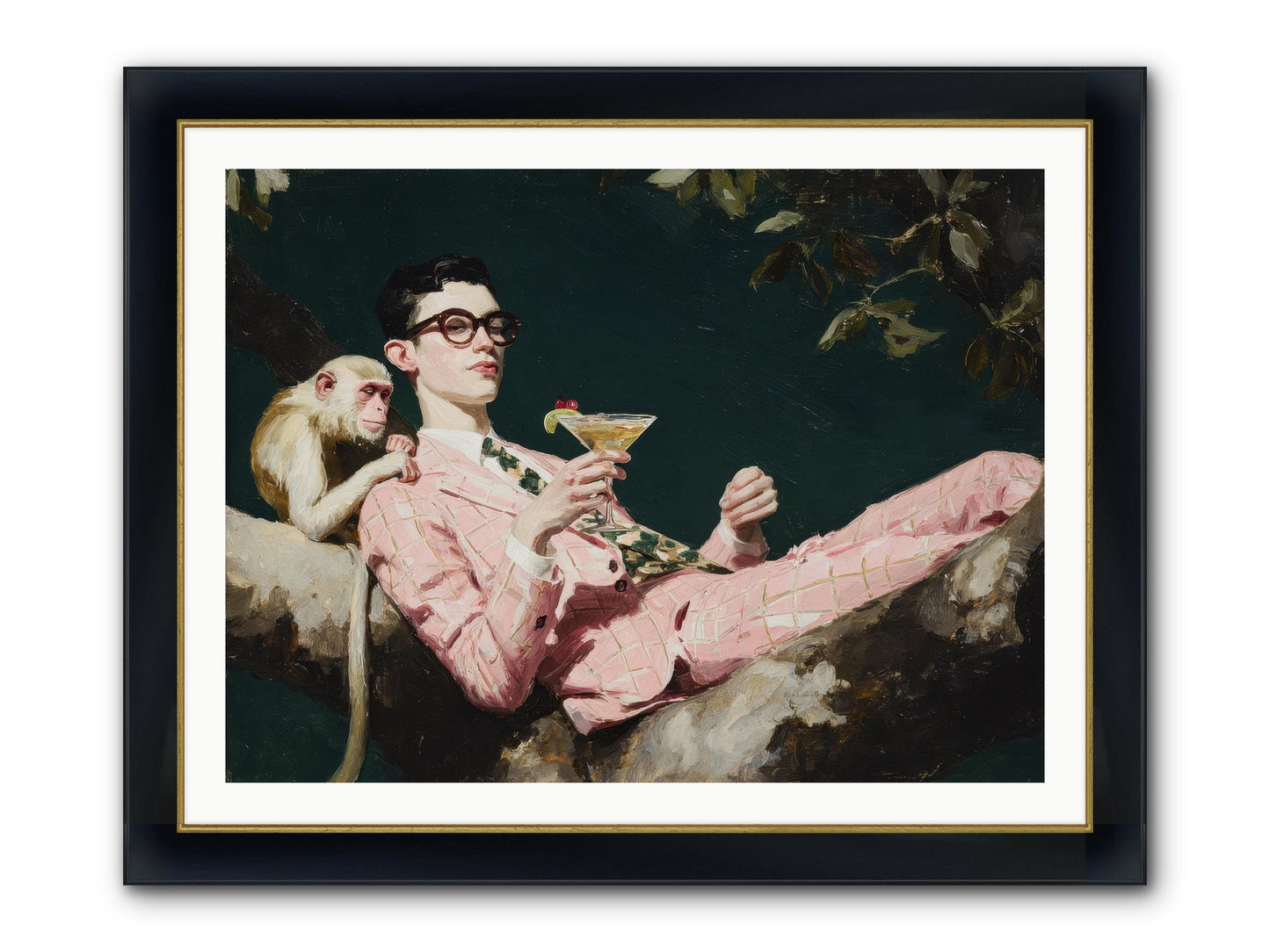 A Season Of Polite Fugitives Framed Print - Wide Black w/Gold 40x30