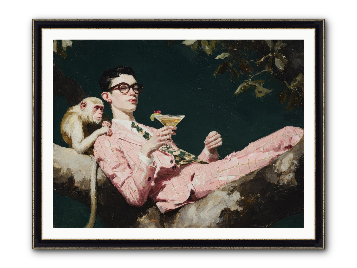 A Season Of Polite Fugitives Framed Print - Black & Gold 48x36