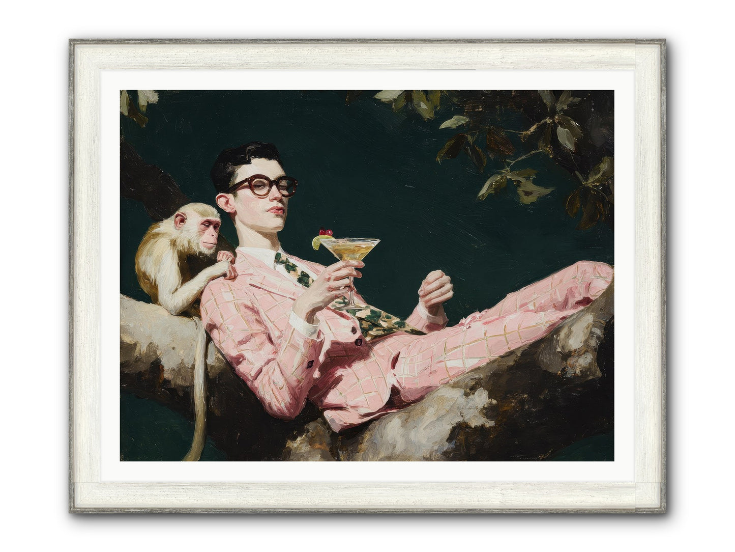 A Season Of Polite Fugitives Framed Print - Driftwood White 48x36