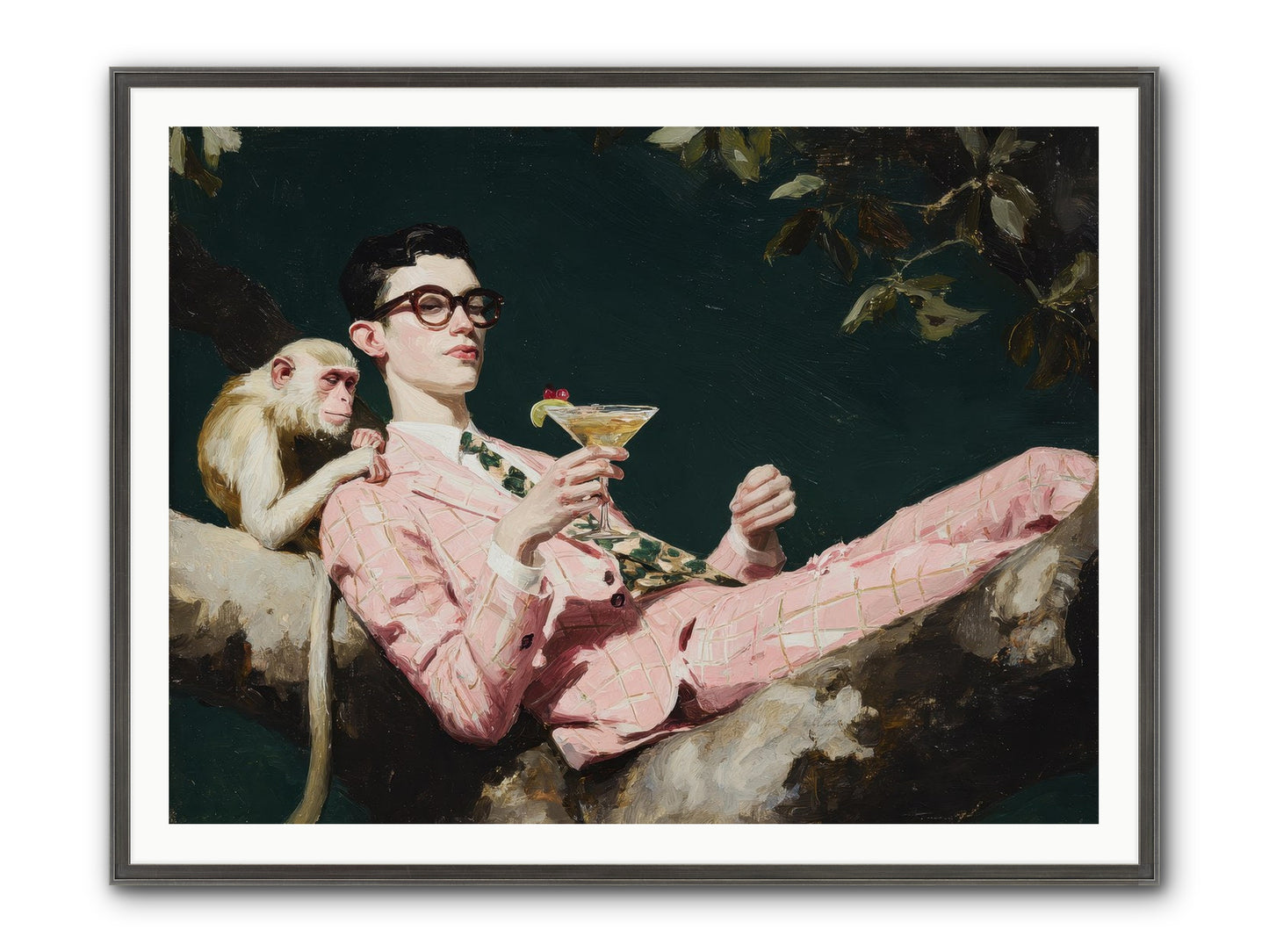 A Season Of Polite Fugitives Framed Print - Slimwoods Black/Silver 48x36