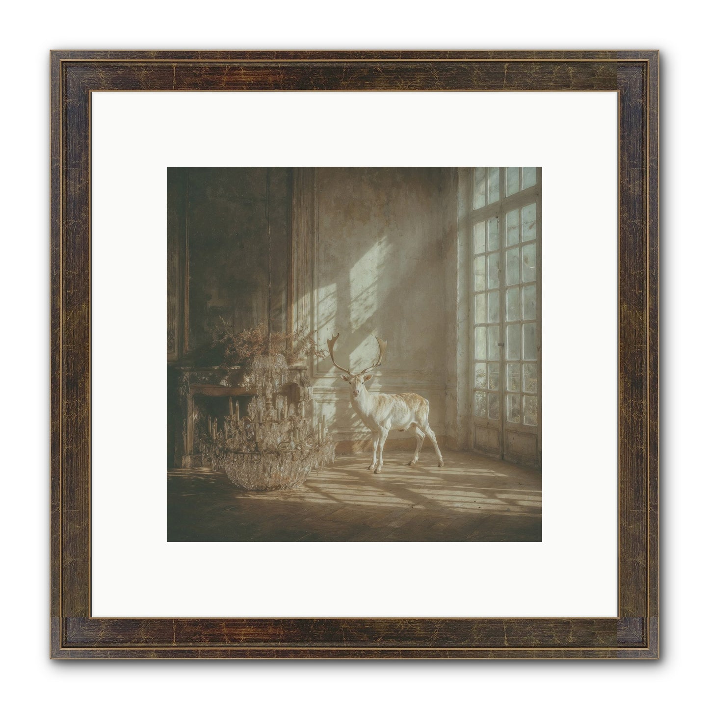 A Season Spilled In Gold Framed Print - Slimwoods Black/Gold 10x10