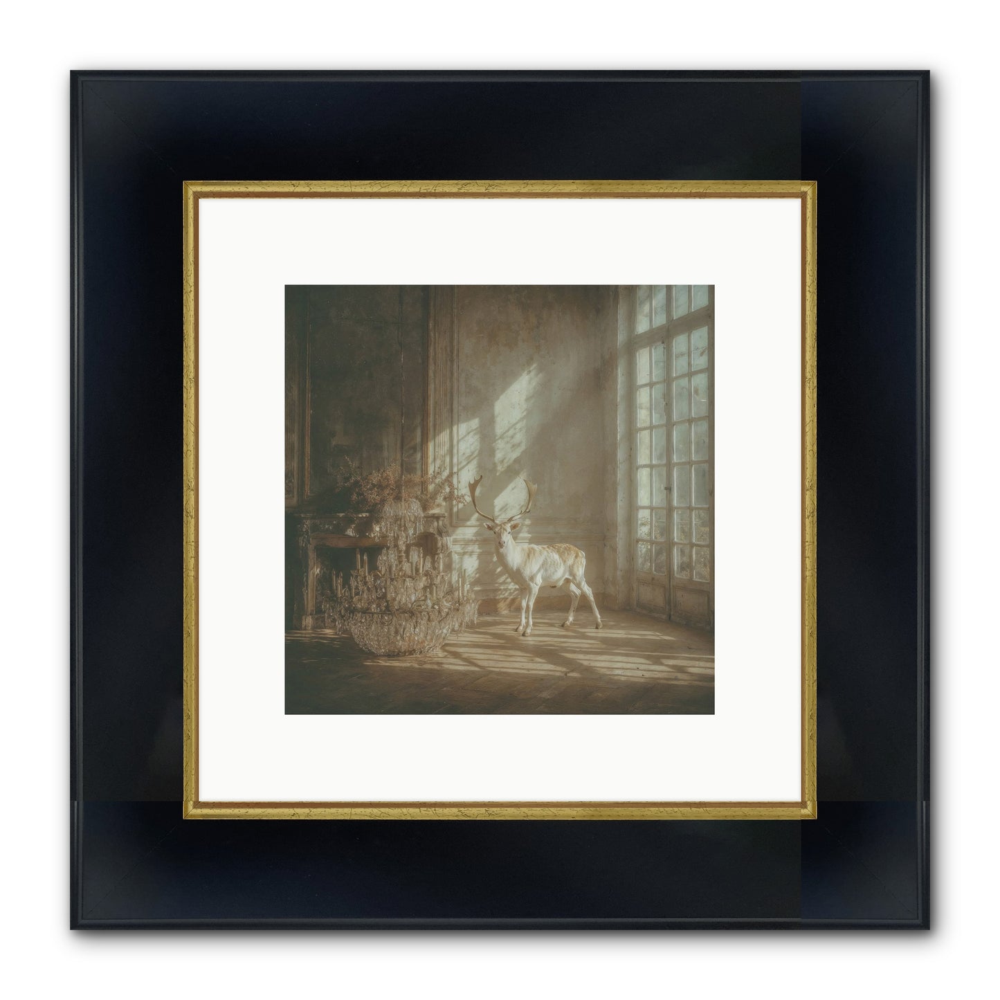 A Season Spilled In Gold Framed Print - Wide Black w/Gold 10x10