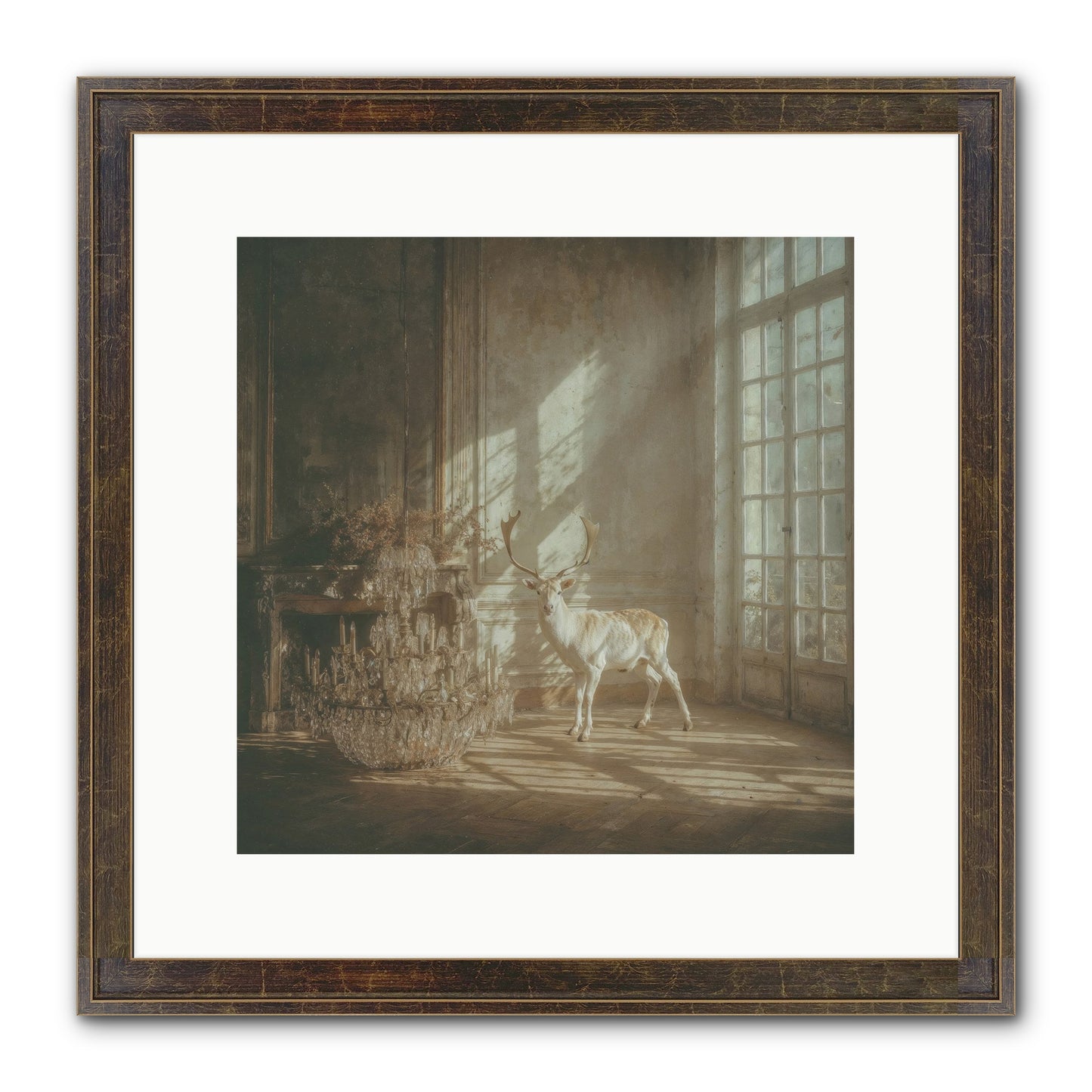A Season Spilled In Gold Framed Print - Slimwoods Black/Gold 12x12