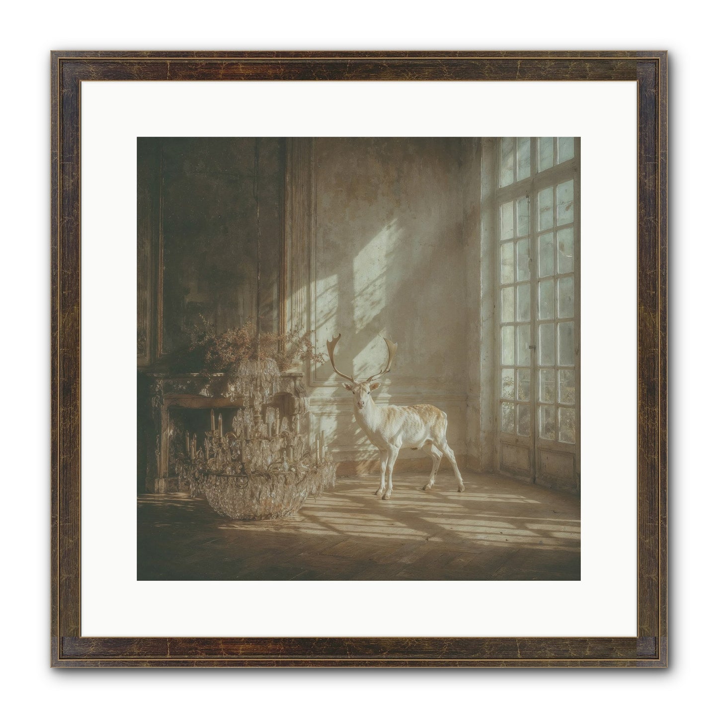 A Season Spilled In Gold Framed Print - Slimwoods Black/Gold 16x16
