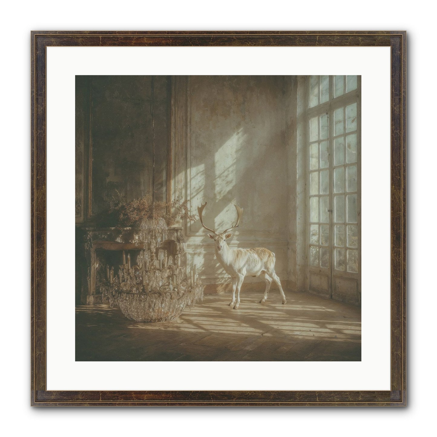 A Season Spilled In Gold Framed Print - Slimwoods Black/Gold 20x20