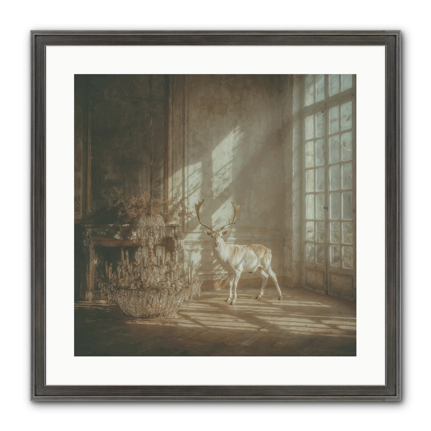 A Season Spilled In Gold Framed Print - Slimwoods Black/Silver 20x20