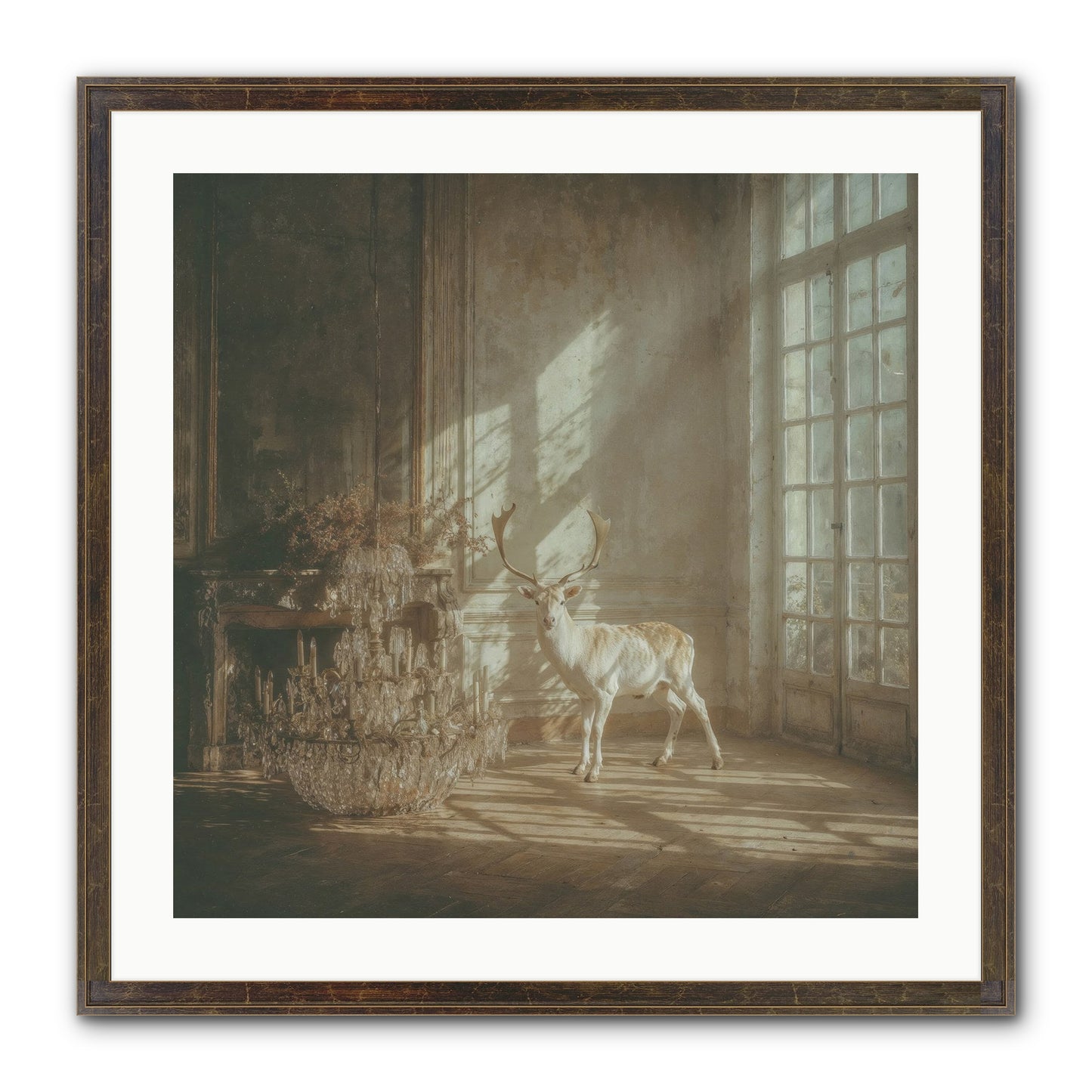A Season Spilled In Gold Framed Print - Slimwoods Black/Gold 24x24