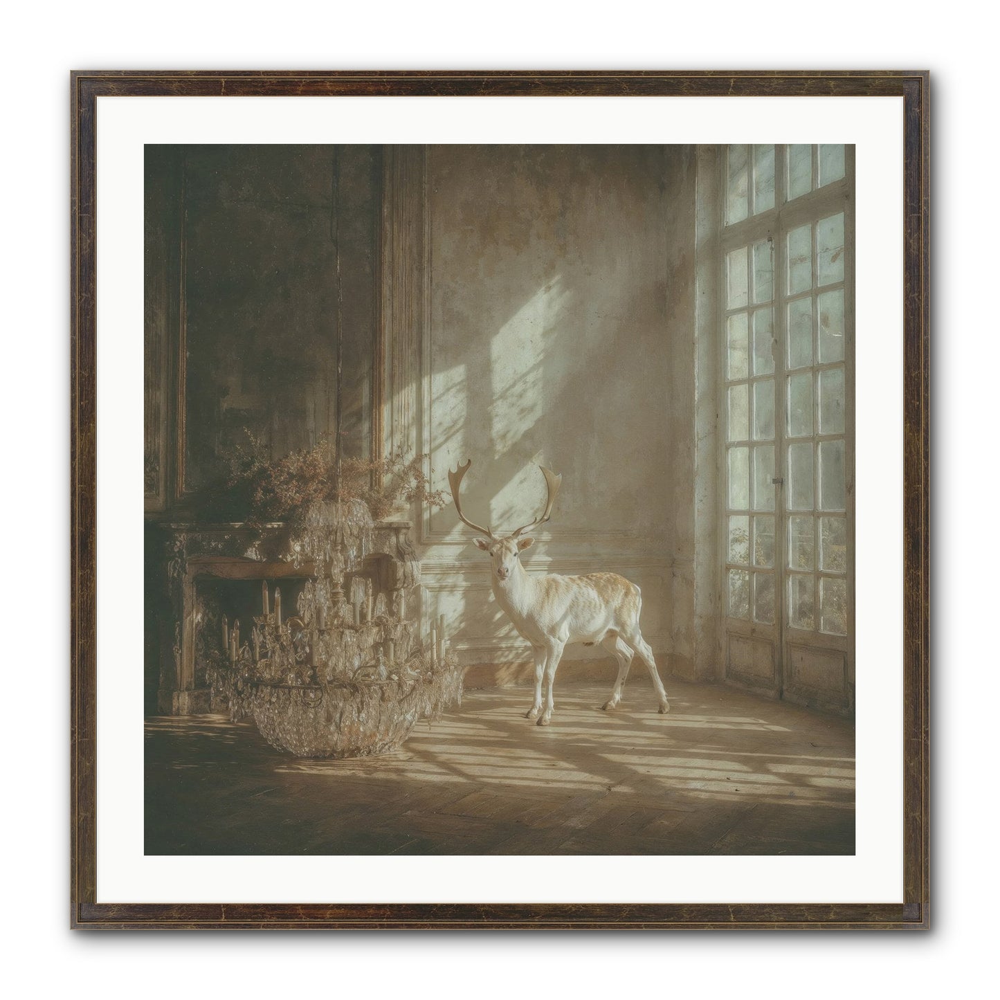 A Season Spilled In Gold Framed Print - Slimwoods Black/Gold 30x30