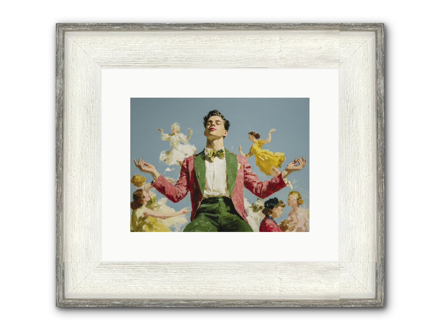 A Season Worn Like A Crown Framed Print - Driftwood White 12x9