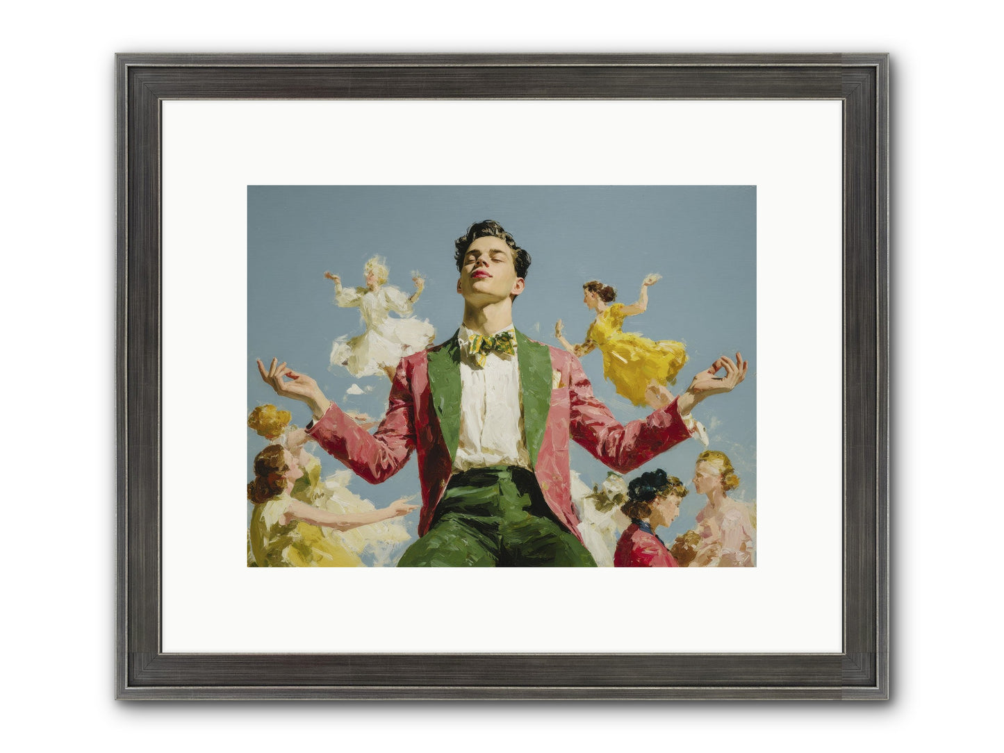 A Season Worn Like A Crown Framed Print - Slimwoods Black/Silver 12x9