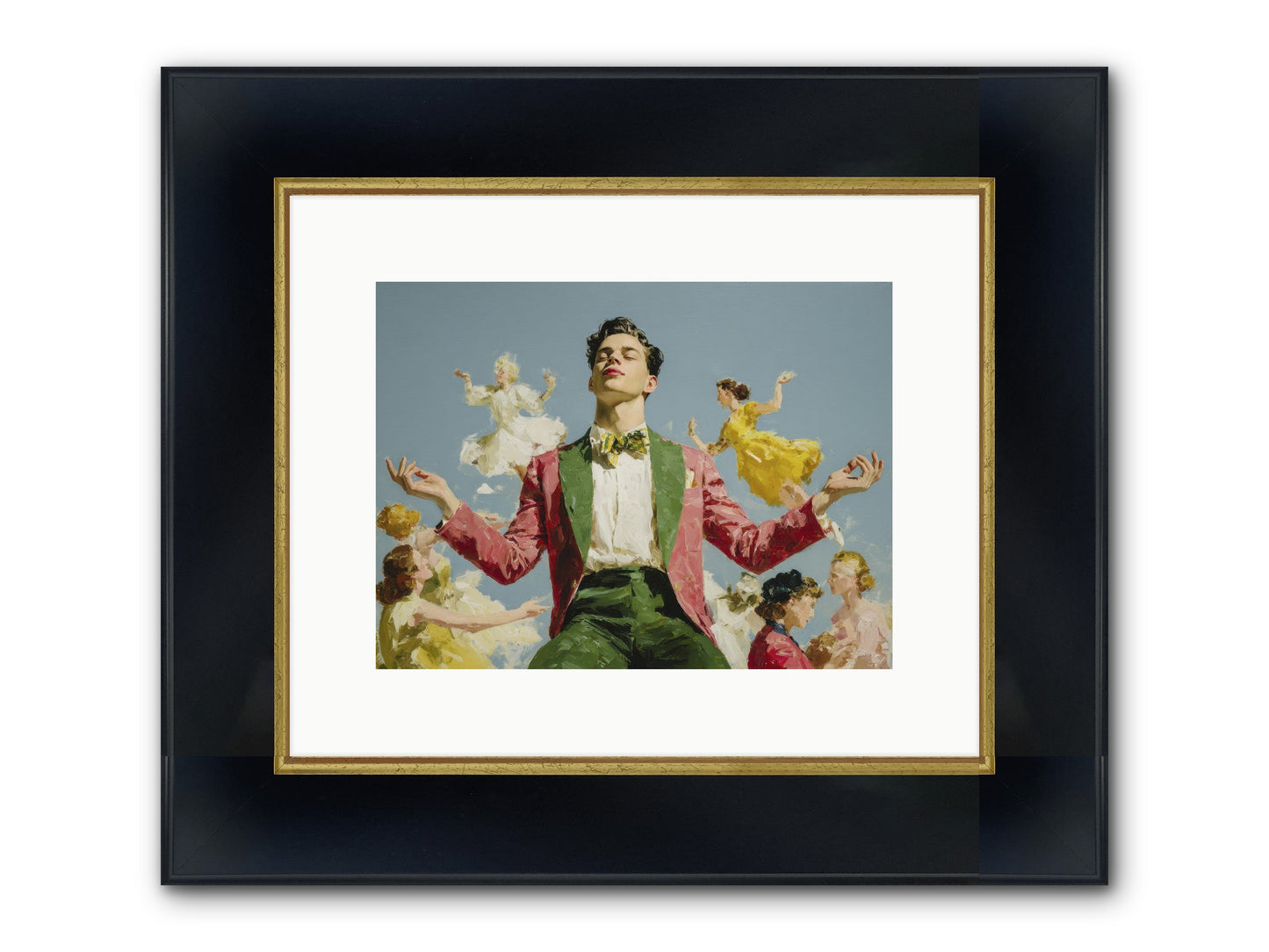 A Season Worn Like A Crown Framed Print - Wide Black w/Gold 12x9