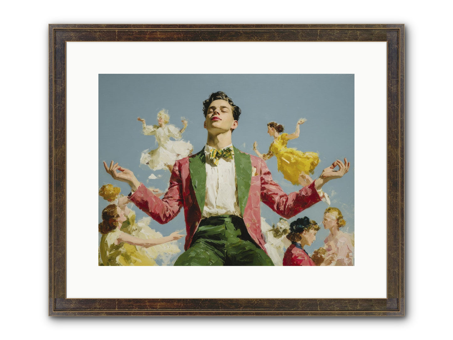 A Season Worn Like A Crown Framed Print - Slimwoods Black/Gold 16x12