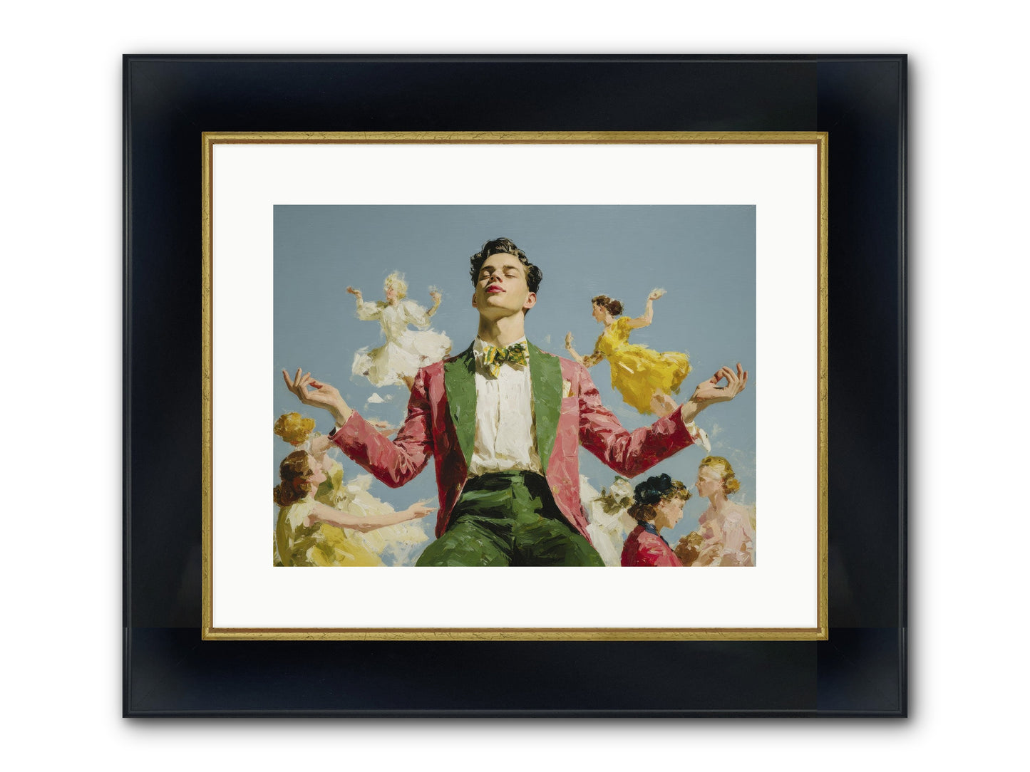 A Season Worn Like A Crown Framed Print - Wide Black w/Gold 16x12