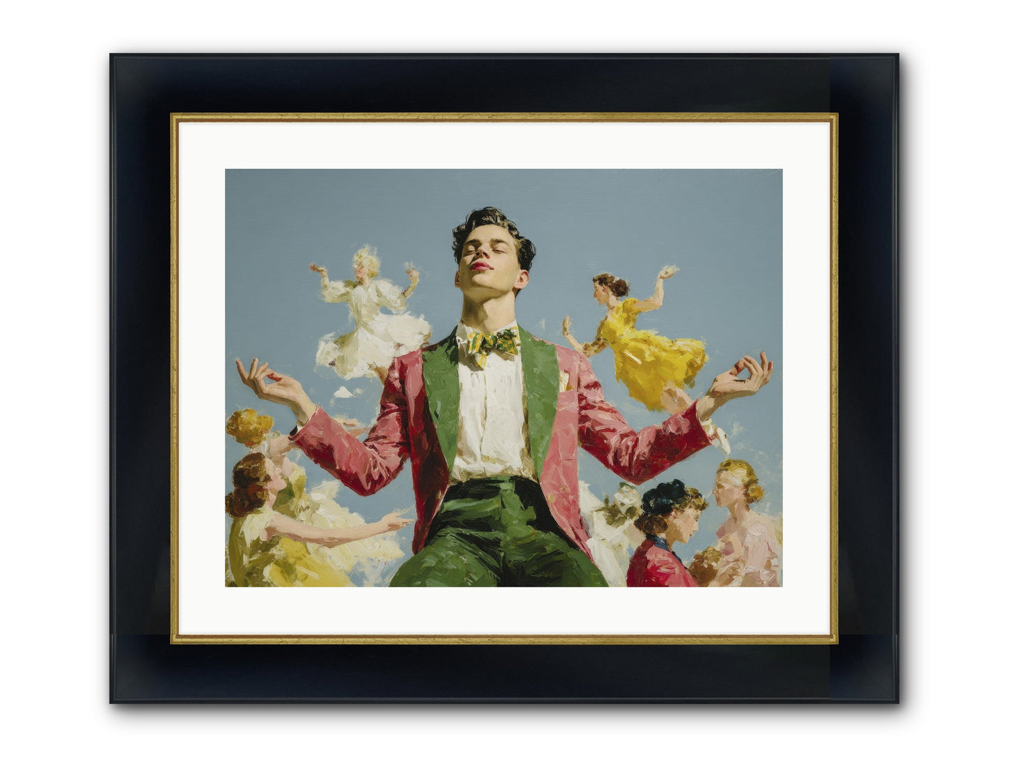 A Season Worn Like A Crown Framed Print - Wide Black w/Gold 24x18