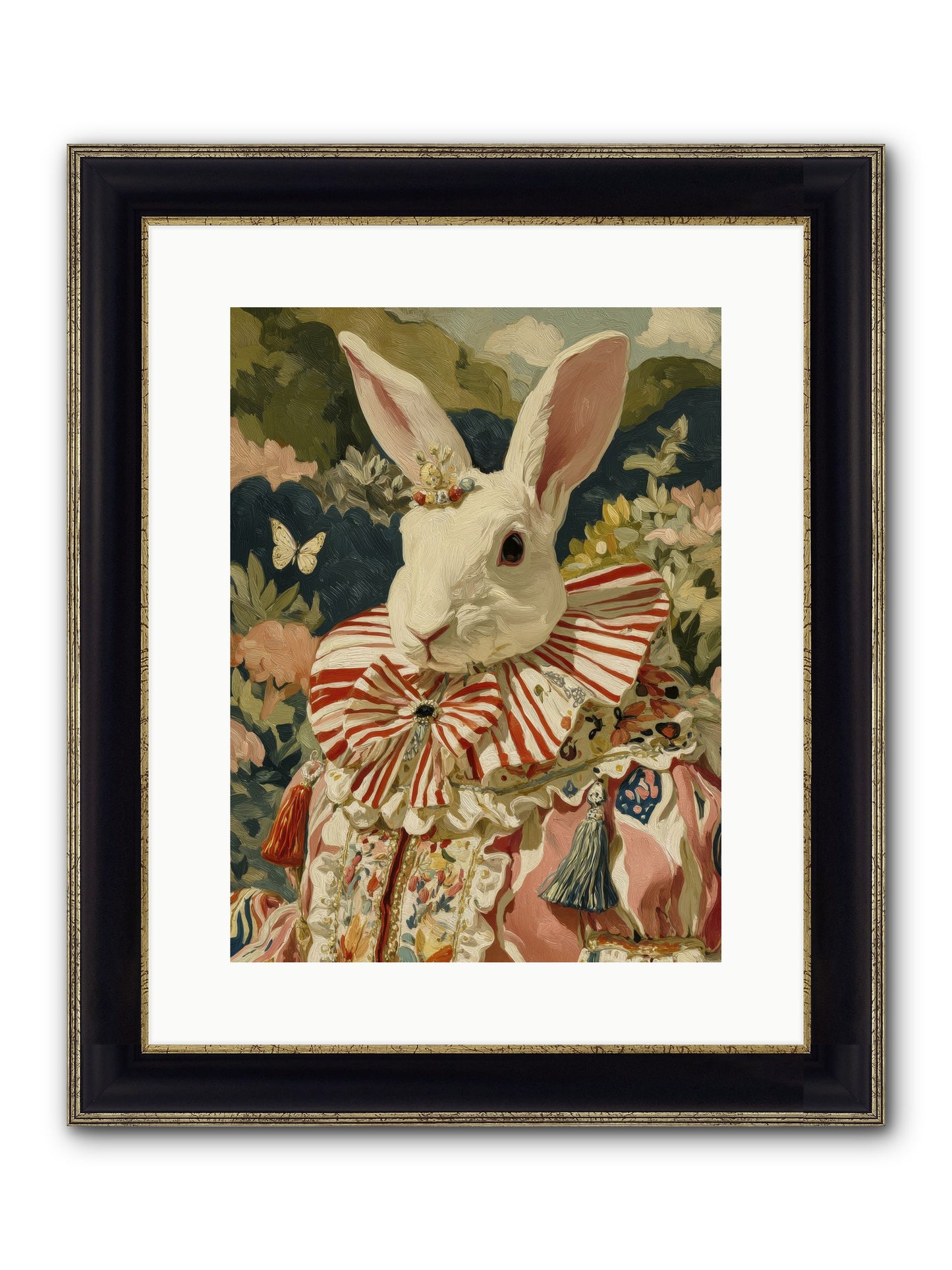 A Shimmer Over Wild Thyme Framed Print - Black & Gold 12x16