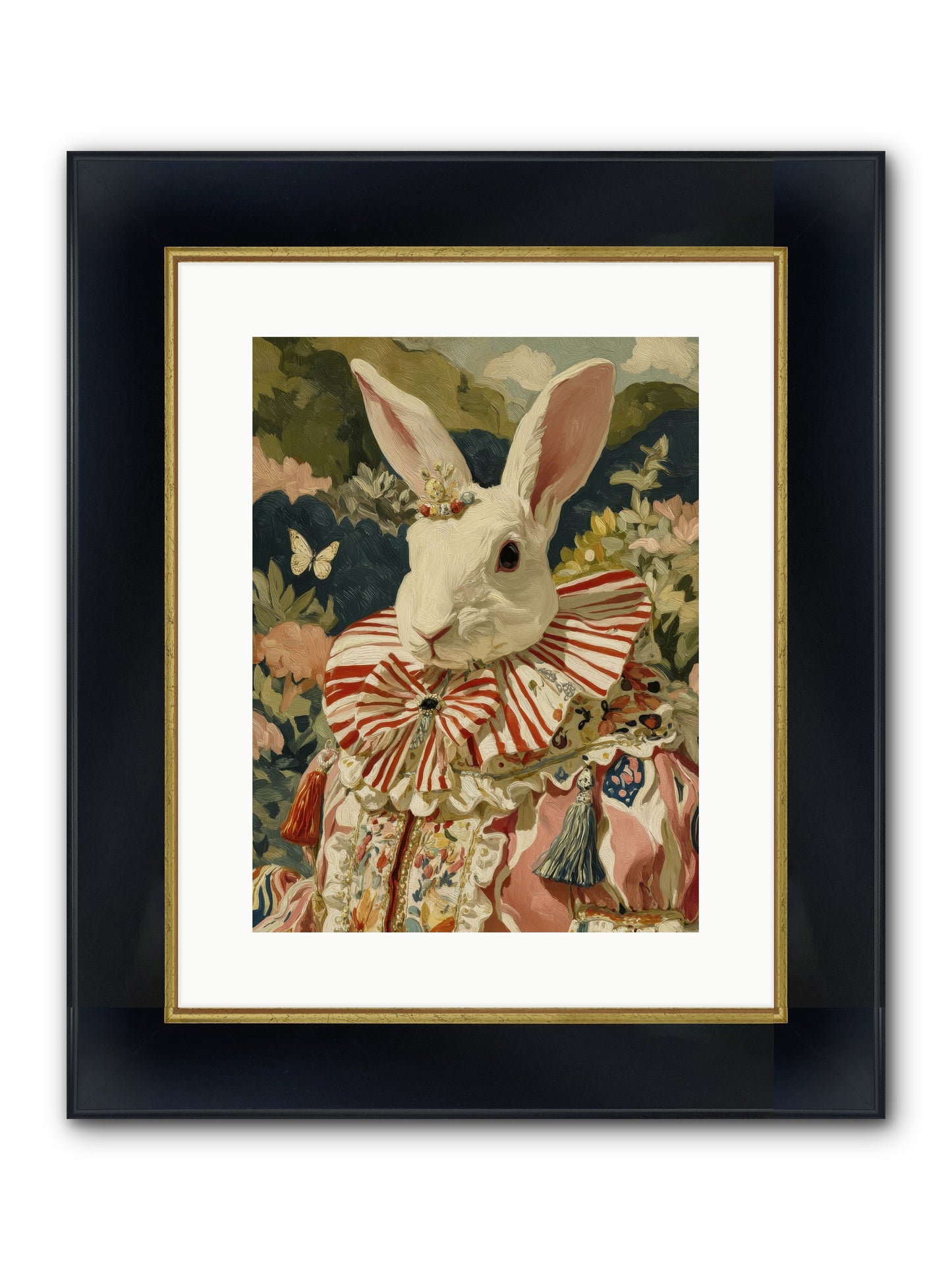 A Shimmer Over Wild Thyme Framed Print - Wide Black w/Gold 12x16