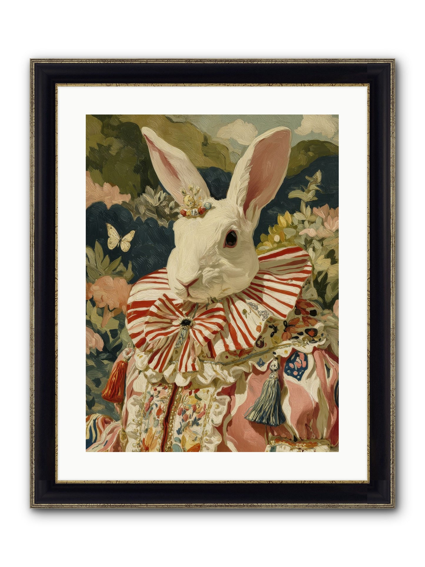 A Shimmer Over Wild Thyme Framed Print - Black & Gold 18x24