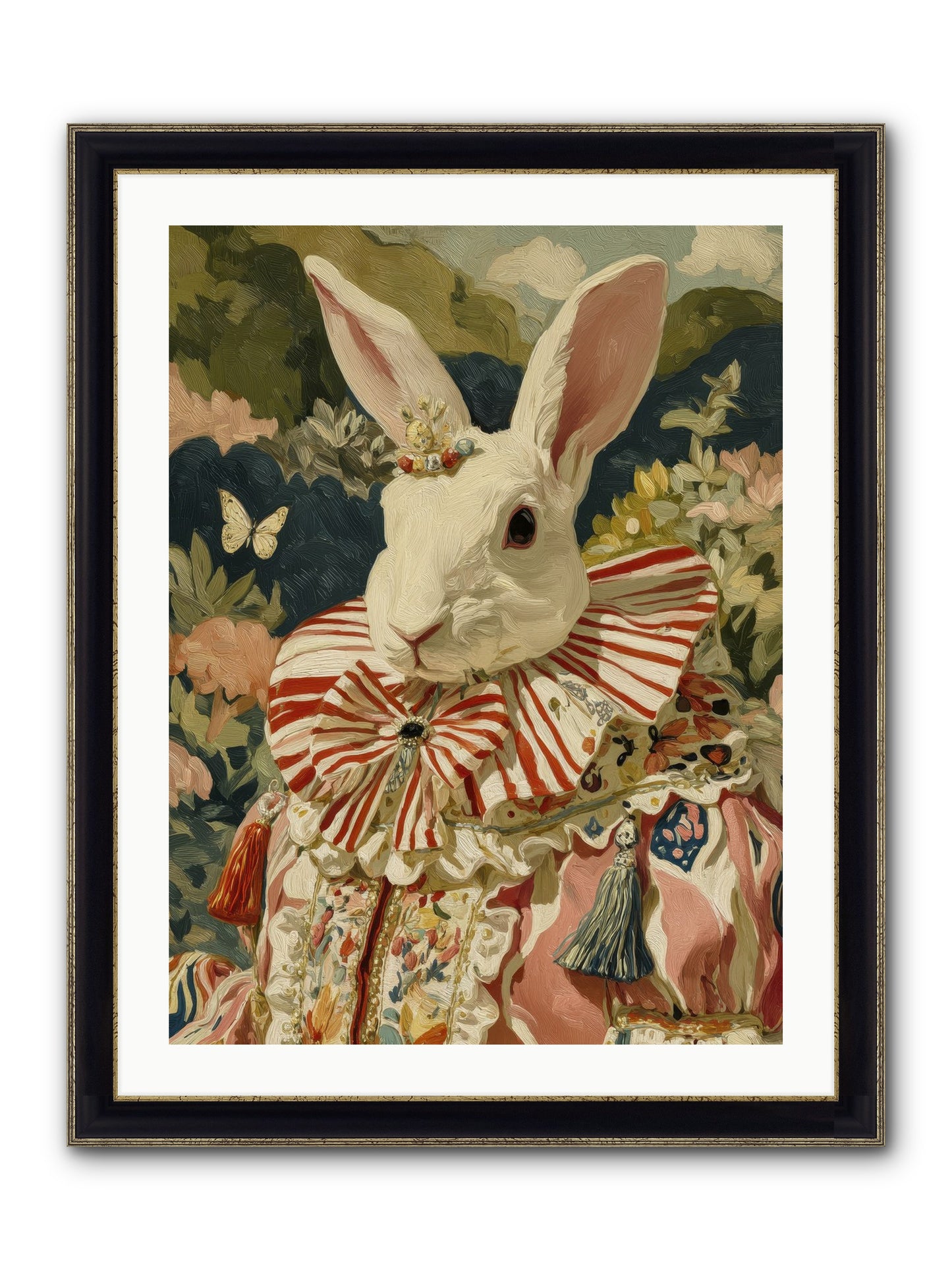 A Shimmer Over Wild Thyme Framed Print - Black & Gold 24x32