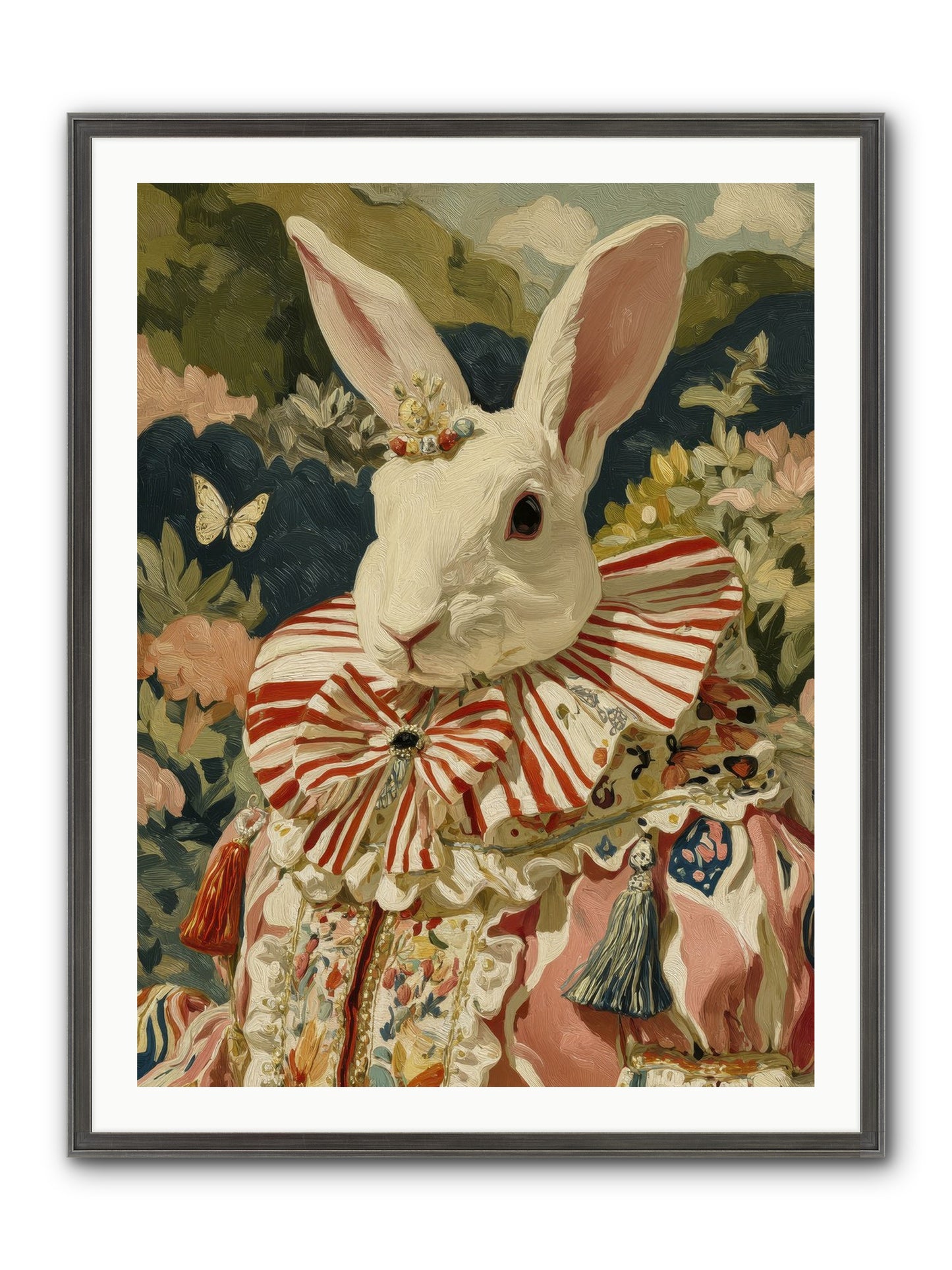A Shimmer Over Wild Thyme Framed Print - Slimwoods Black/Silver 30x40