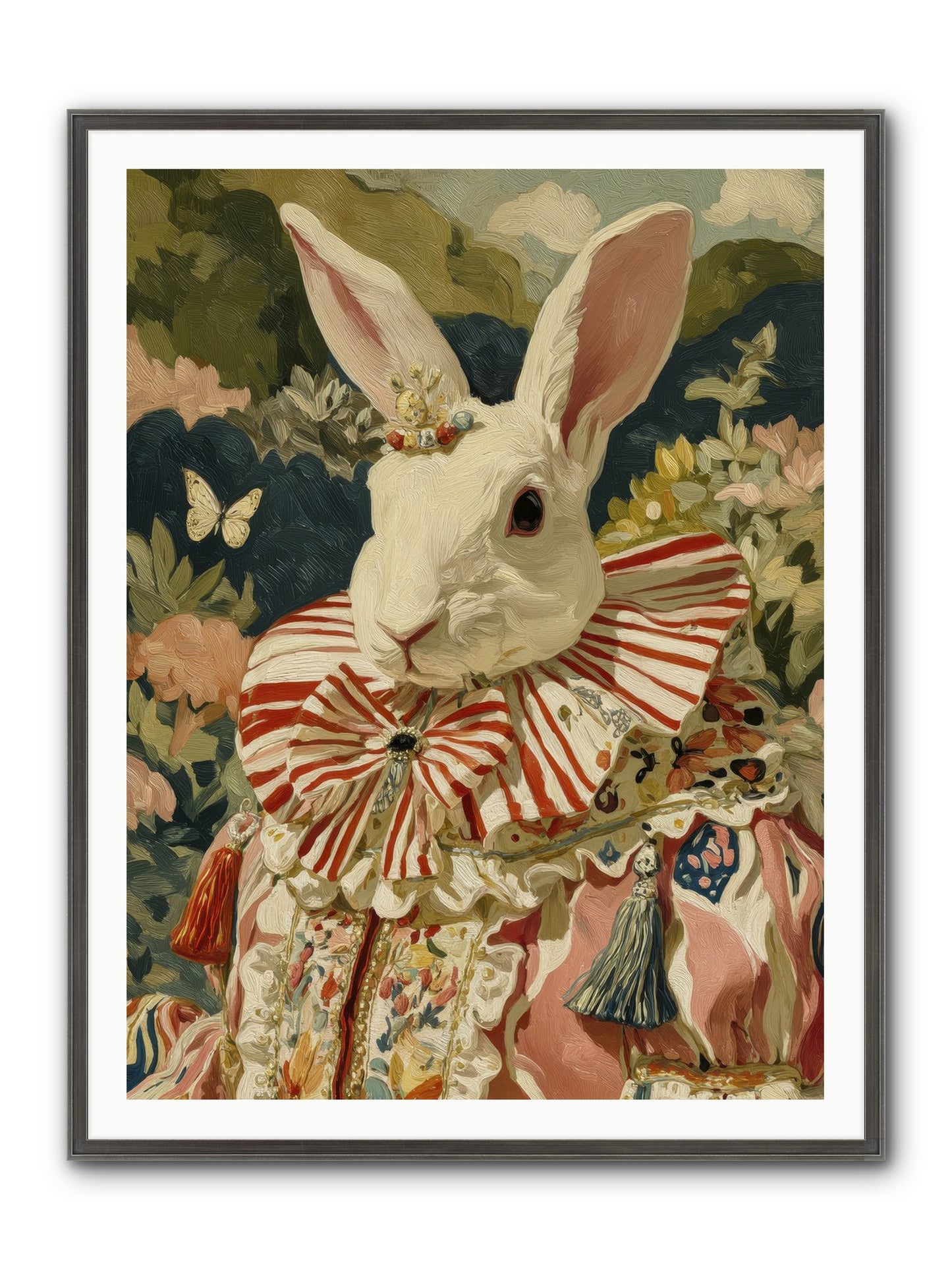 A Shimmer Over Wild Thyme Framed Print - Slimwoods Black/Silver 36x48