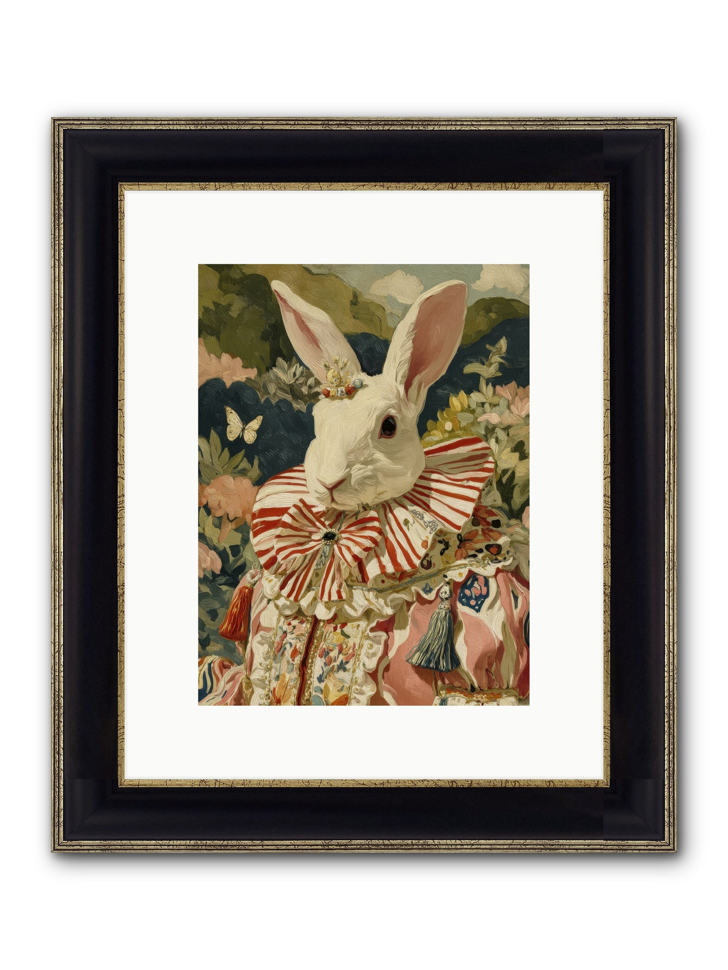 A Shimmer Over Wild Thyme Framed Print - Black & Gold 9x12