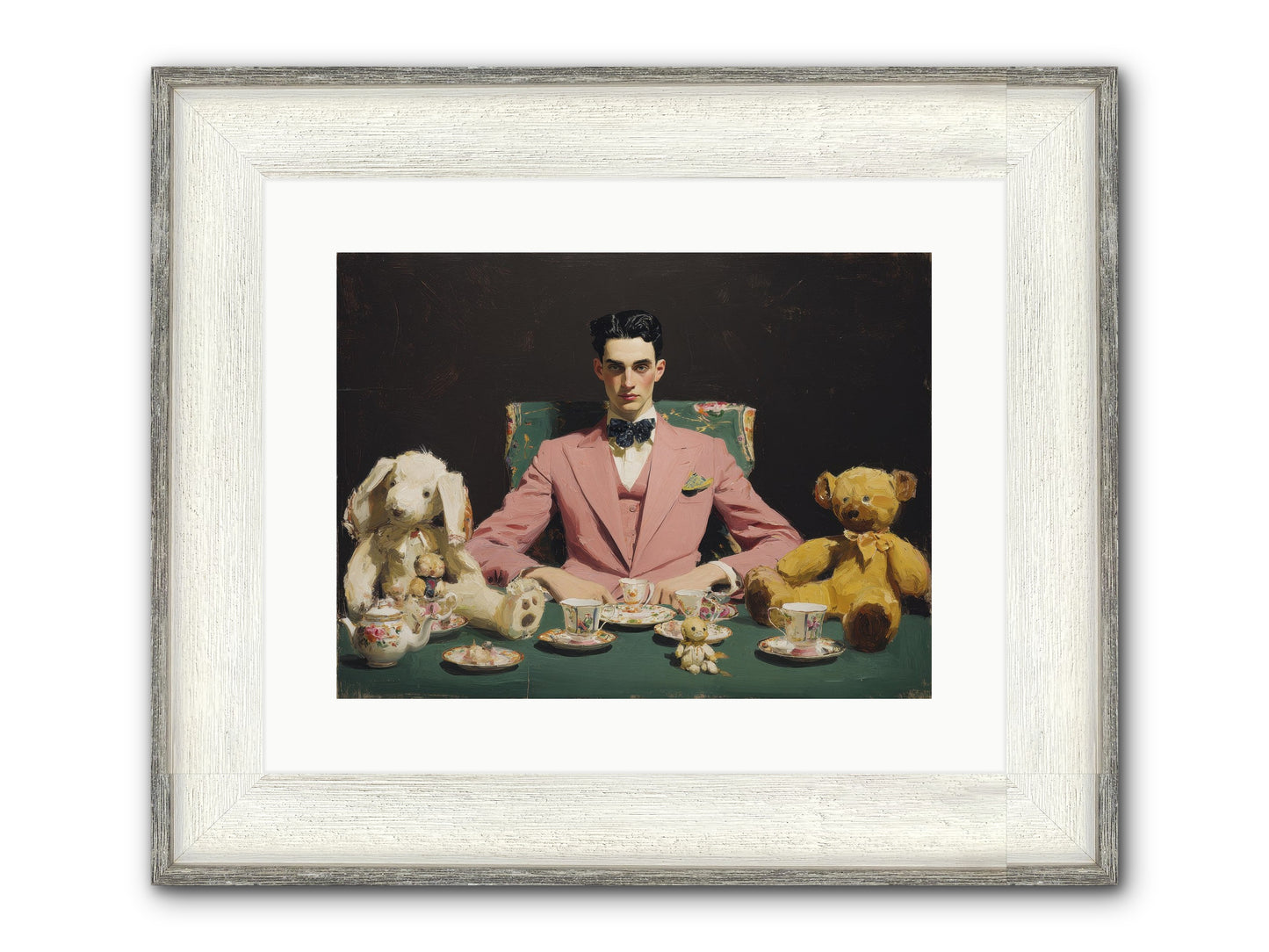 A Slight Scandal In Pastels Framed Print - Driftwood White 16x12