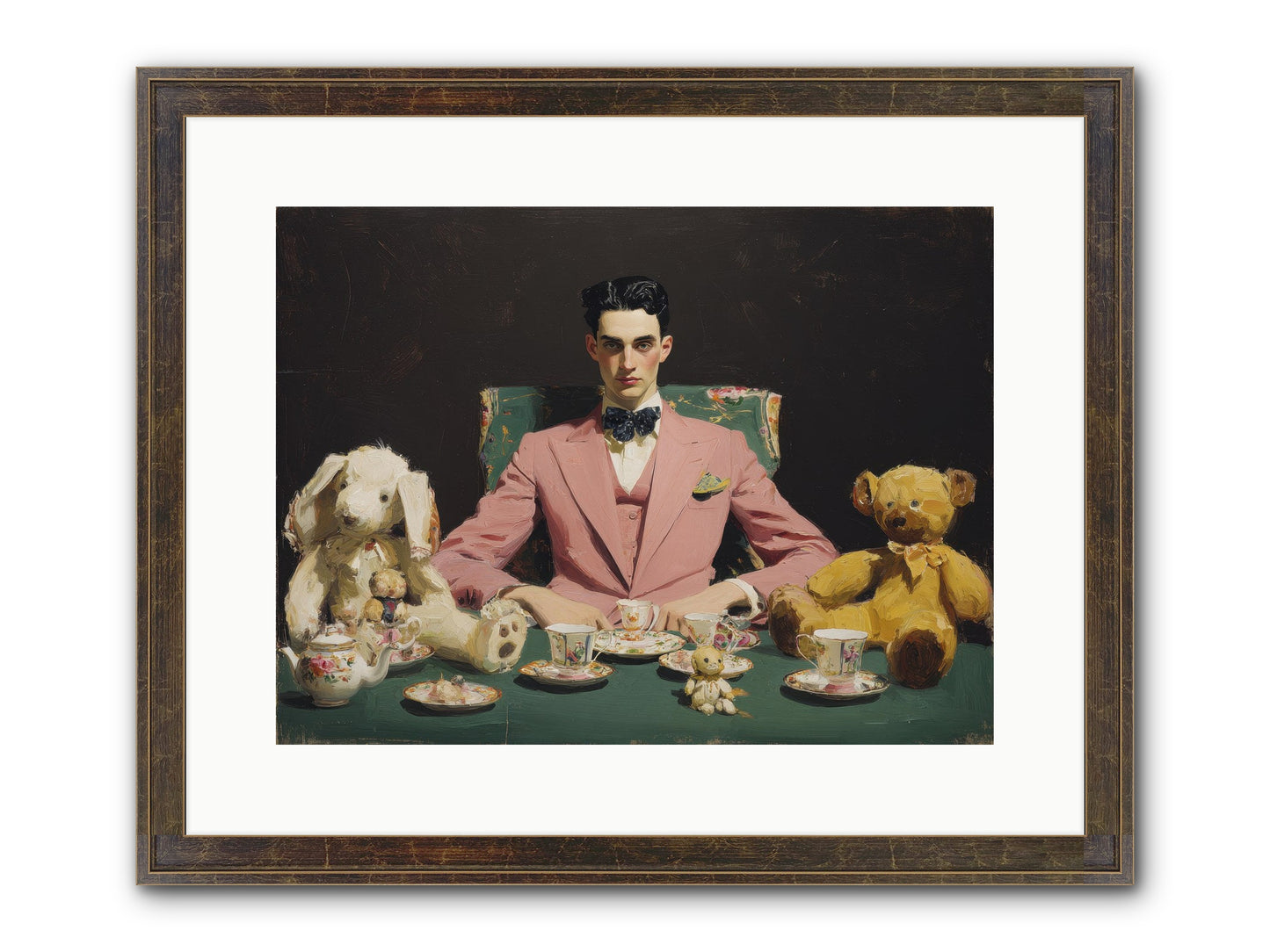 A Slight Scandal In Pastels Framed Print - Slimwoods Black/Gold 16x12