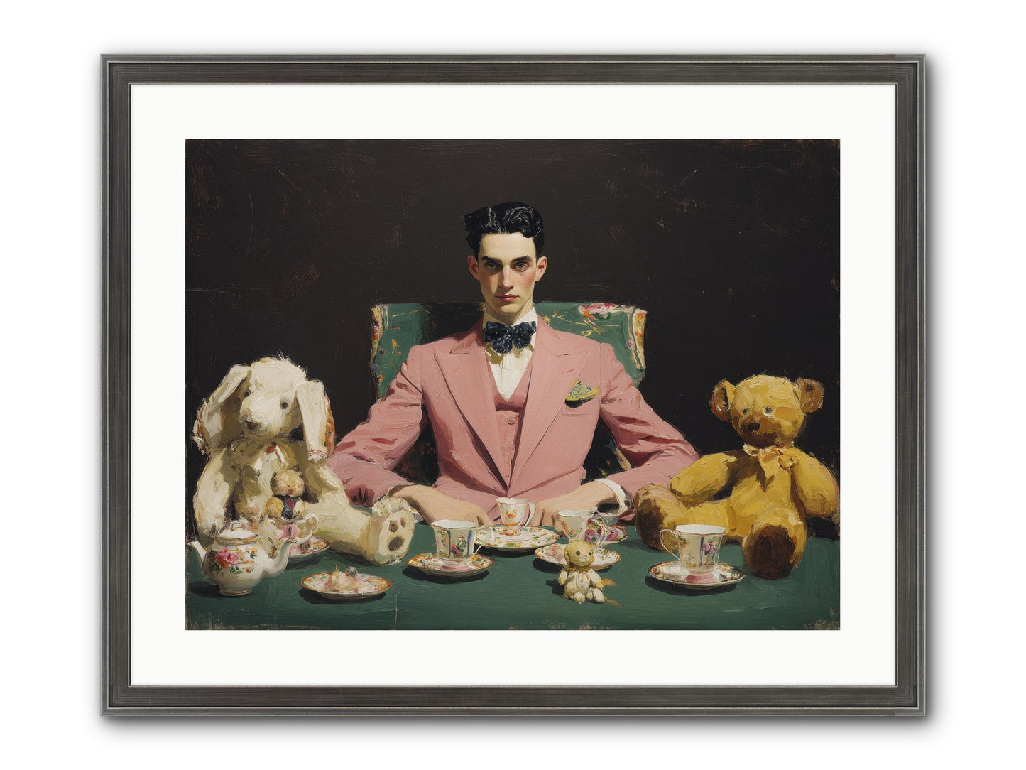 A Slight Scandal In Pastels Framed Print - Slimwoods Black/Silver 24x18