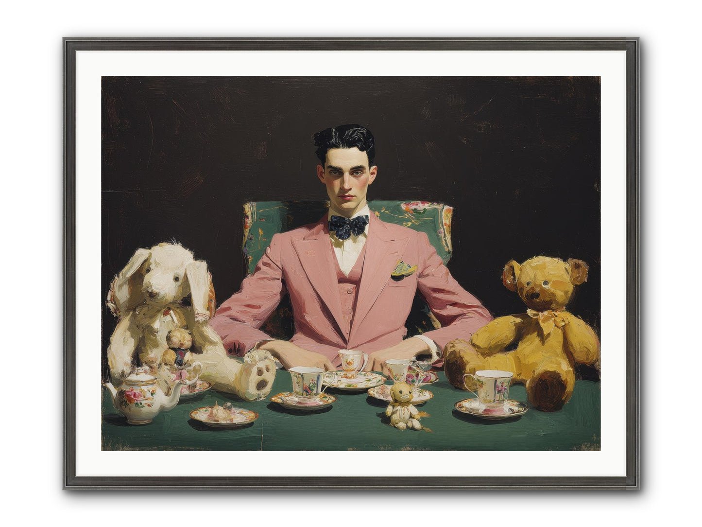 A Slight Scandal In Pastels Framed Print - Slimwoods Black/Silver 40x30