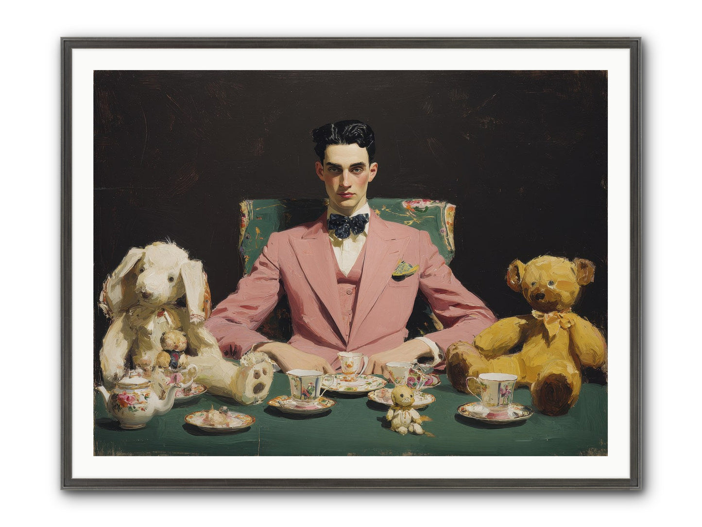 A Slight Scandal In Pastels Framed Print - Slimwoods Black/Silver 48x36