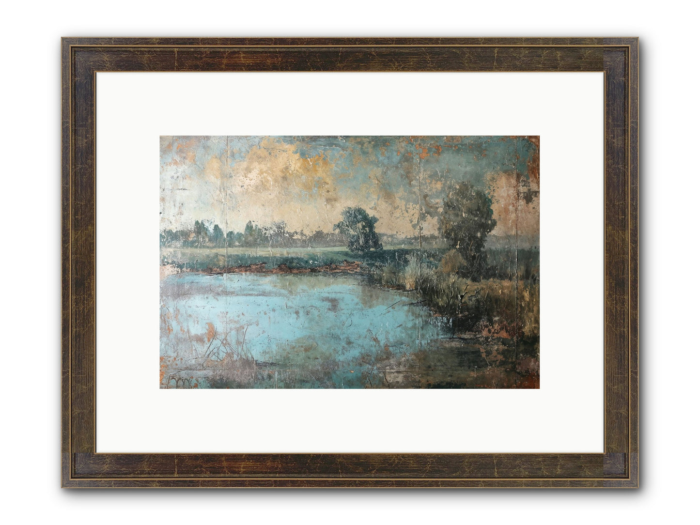 A Song Before Framed Print - Slimwoods Black/Gold 12x8